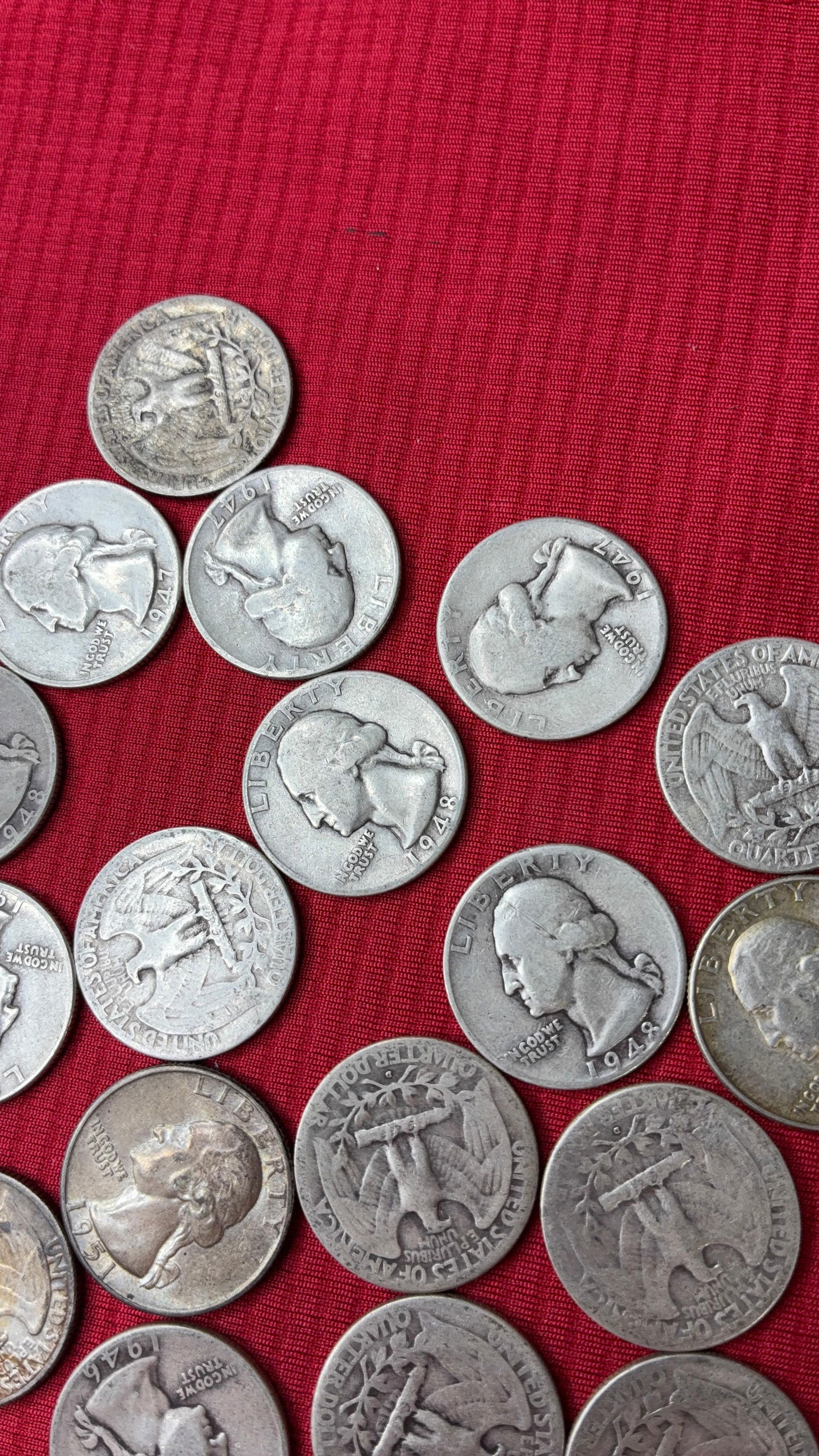 30 Silver Washington Quarters - 3