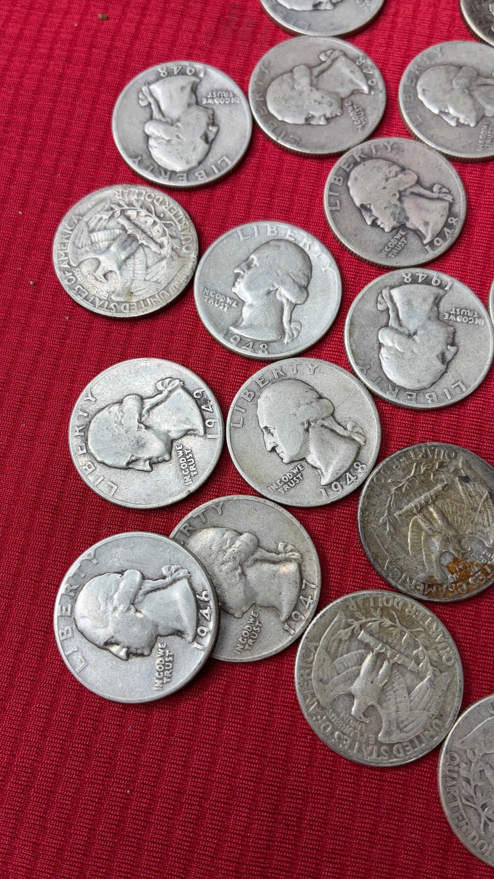 30 Silver Washington Quarters - 6
