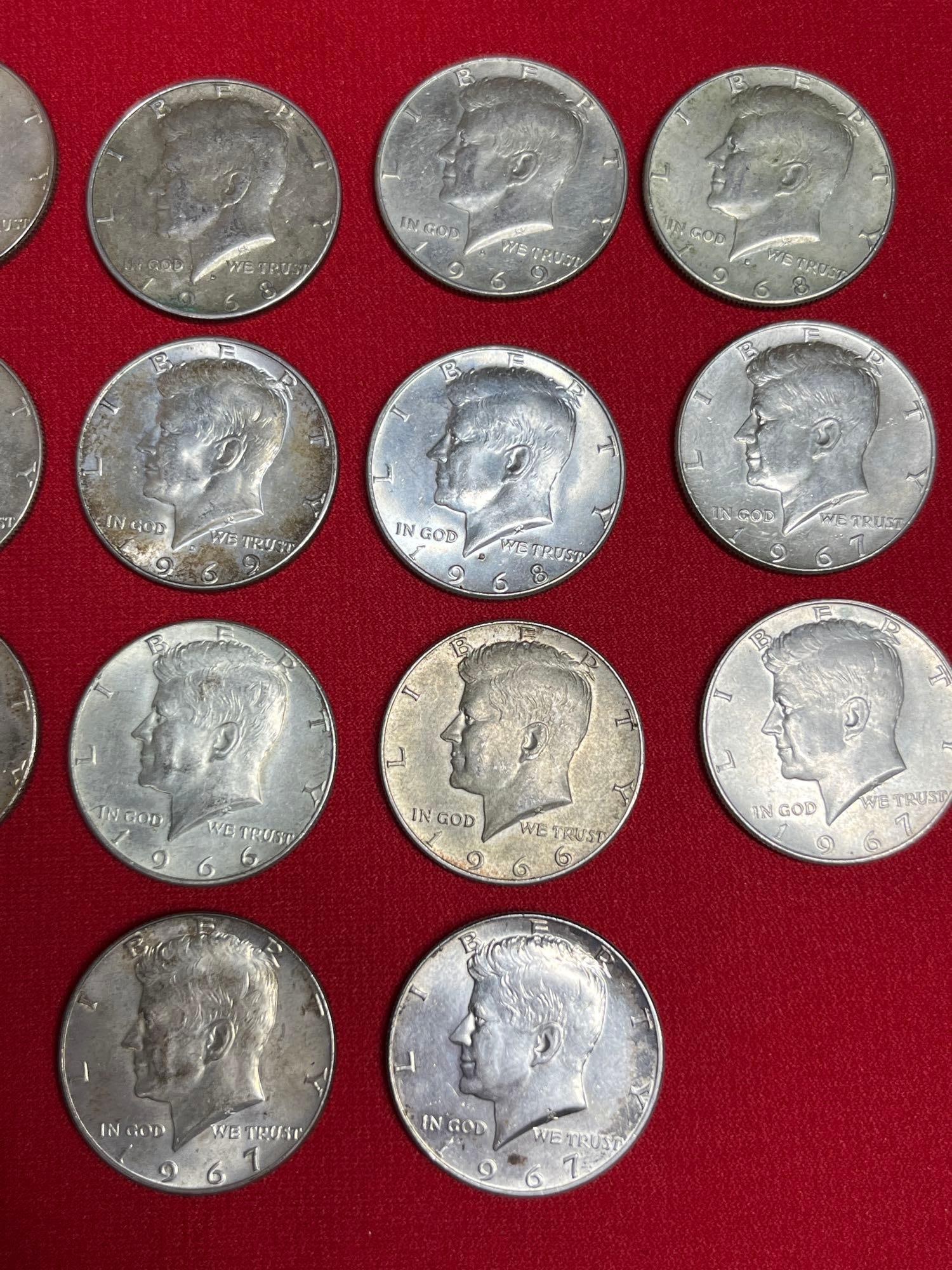 14 Kennedy Half Dollars - 3