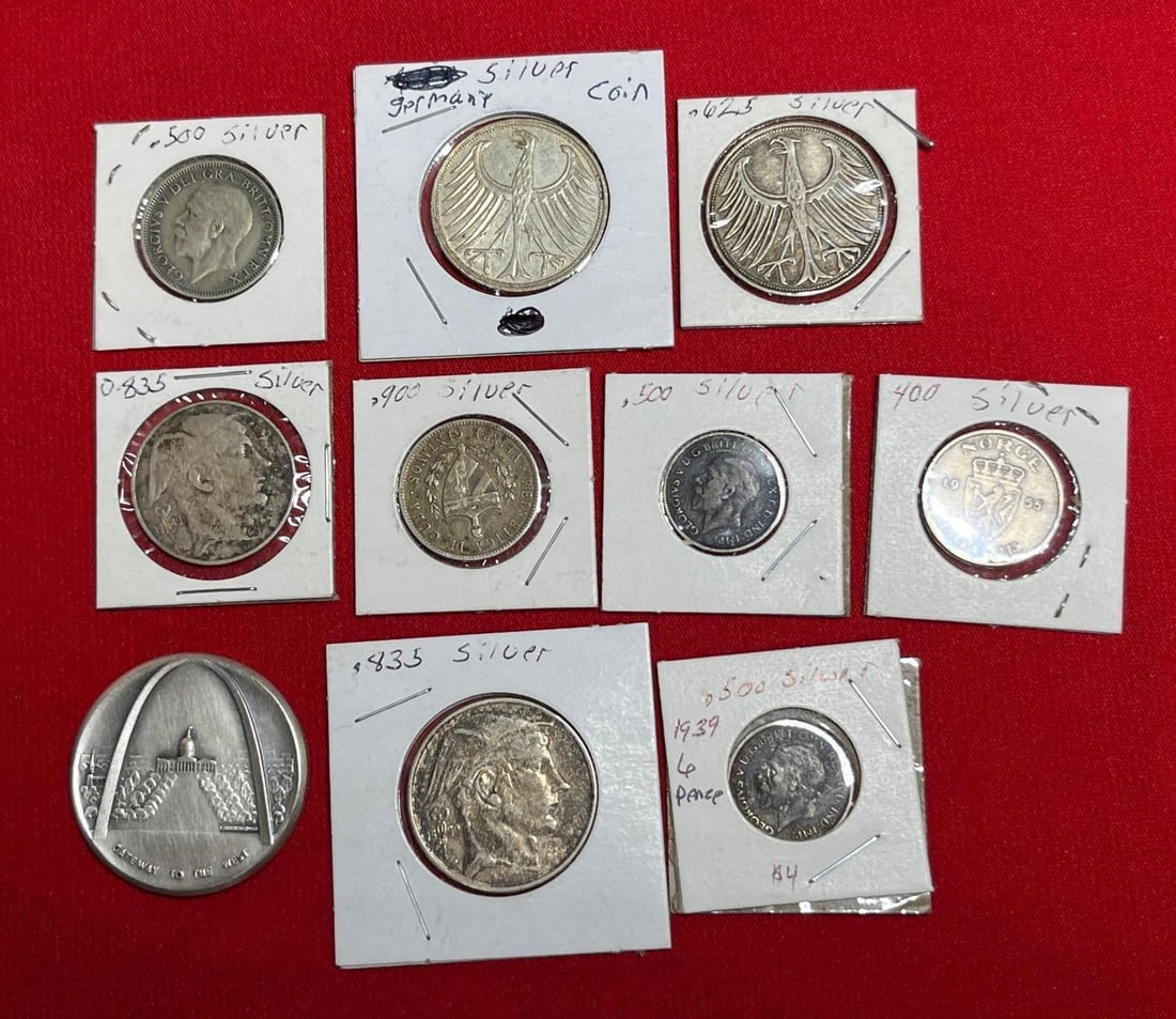 Misc Silver Coins & Medallion (1 of 10)
