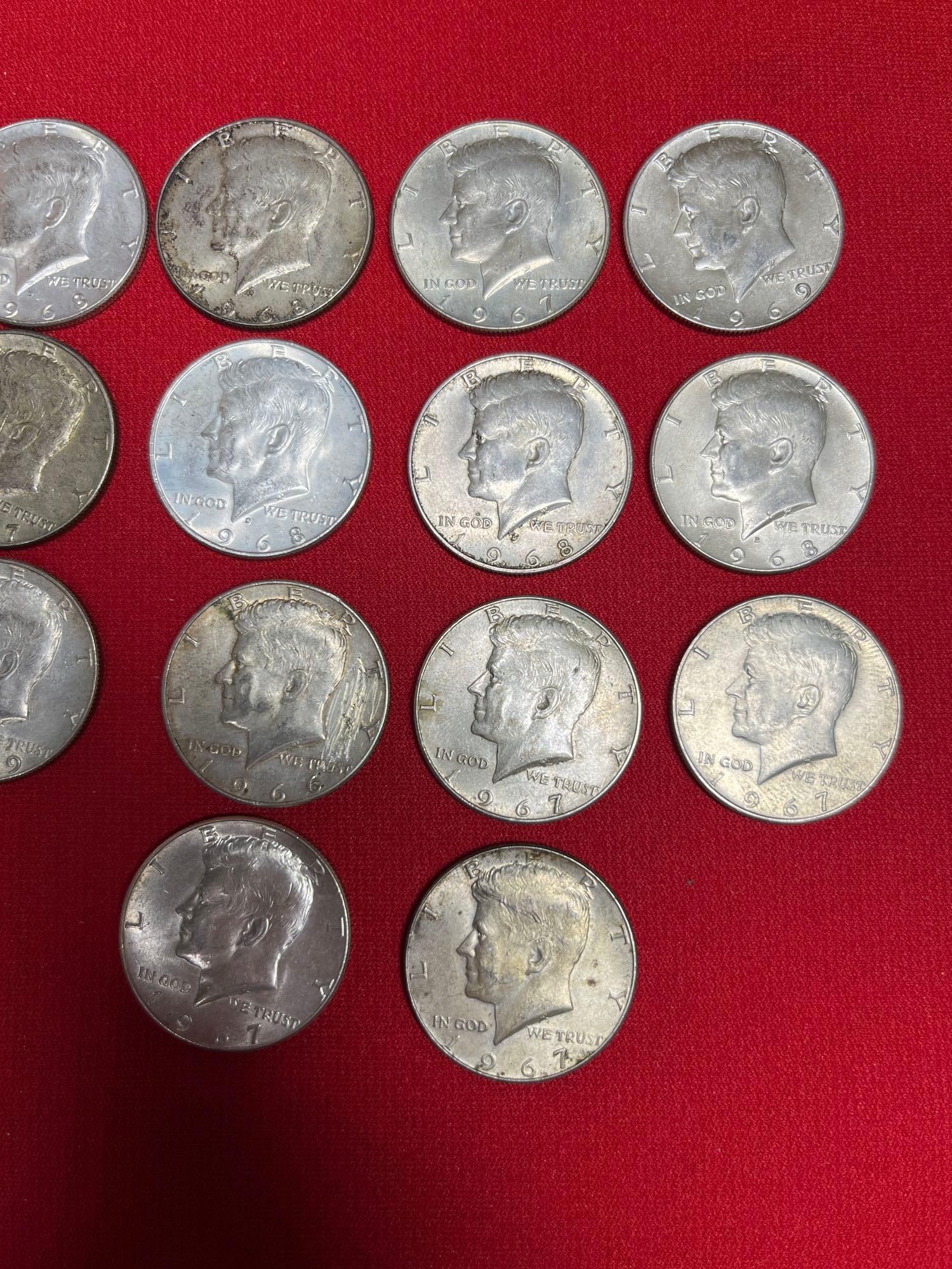 14 Kennedy Half Dollars - 3