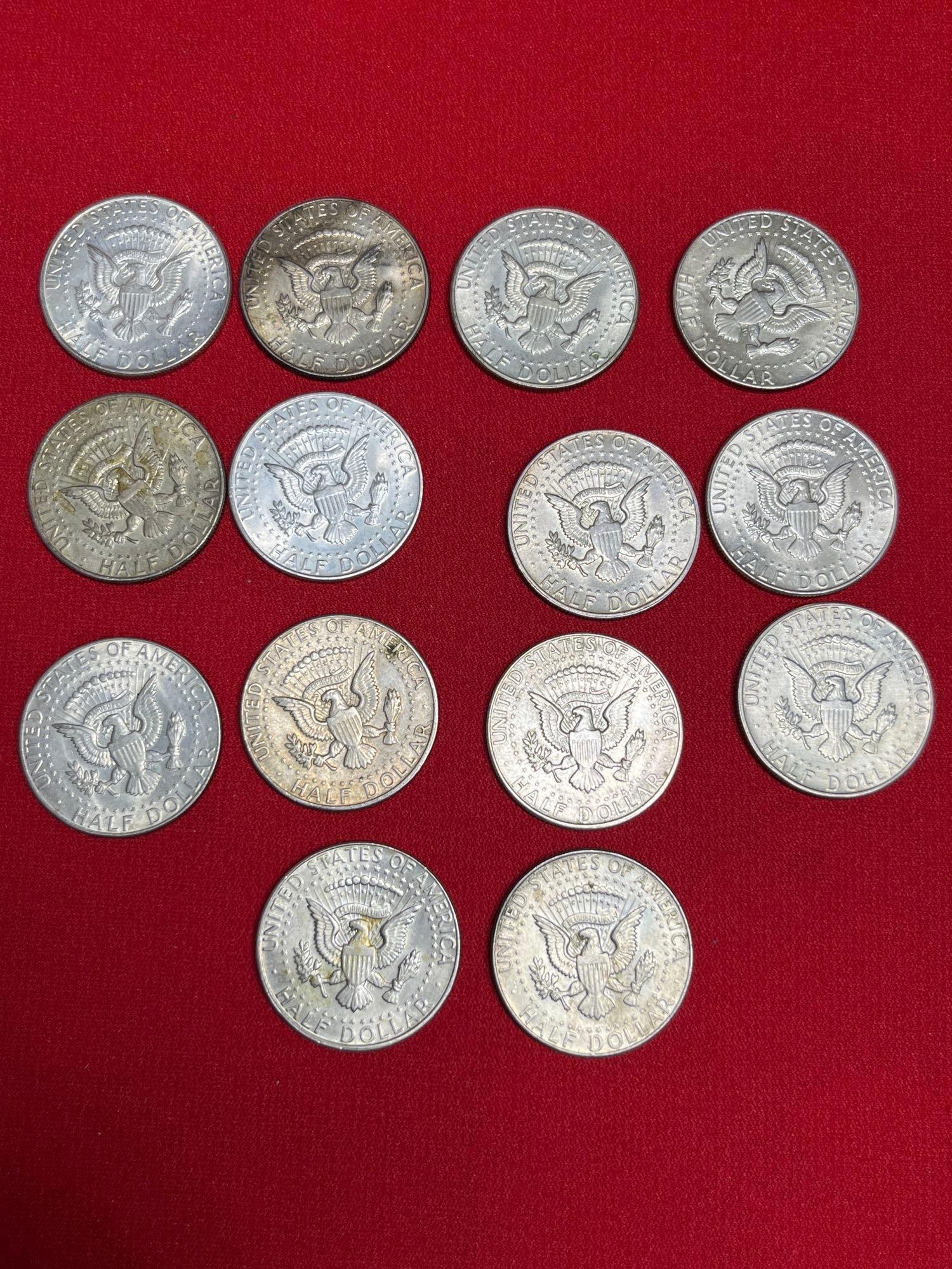 14 Kennedy Half Dollars - 4
