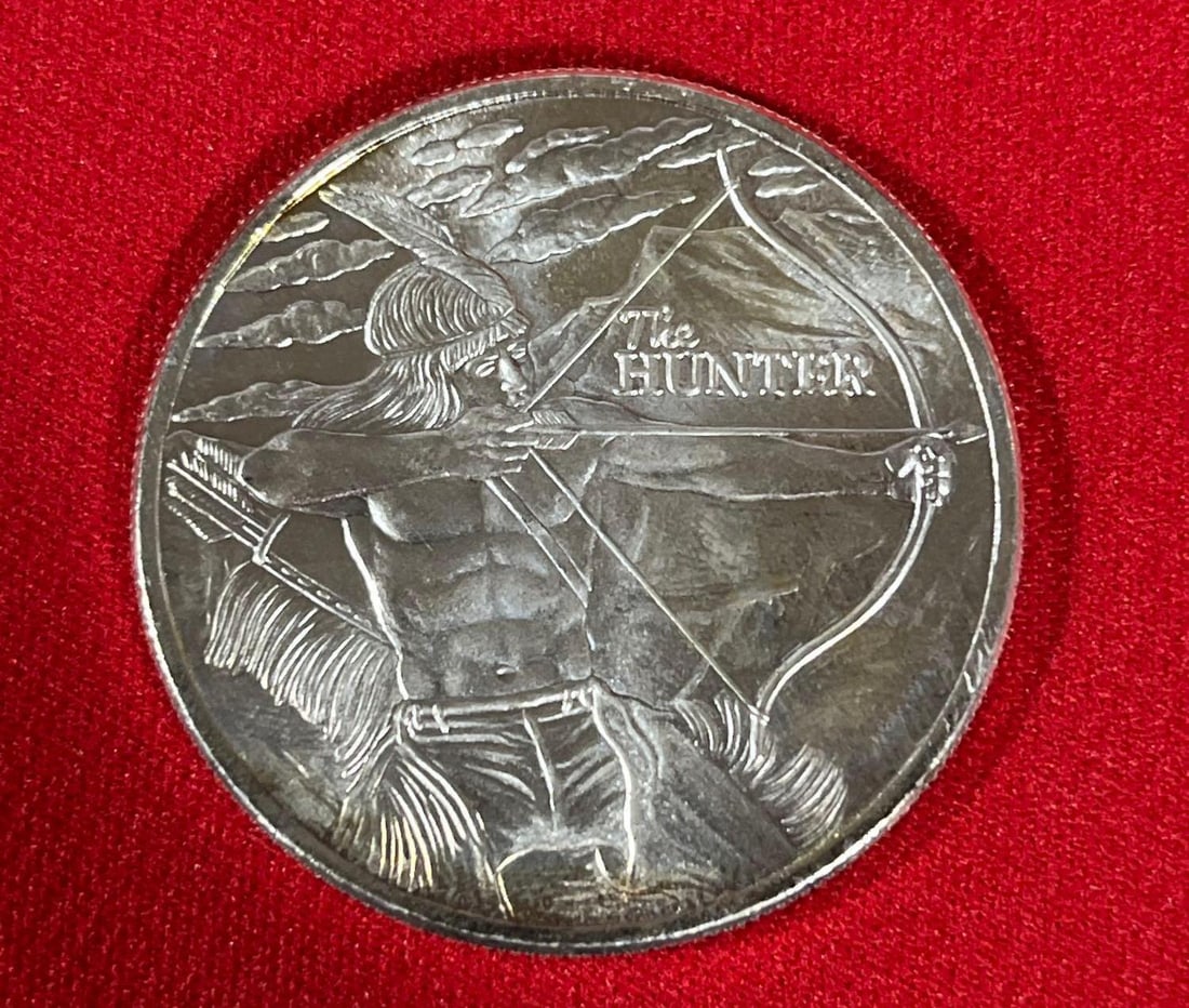 2016 The Hunter Silver Round: One Troy Oz fine silver .999