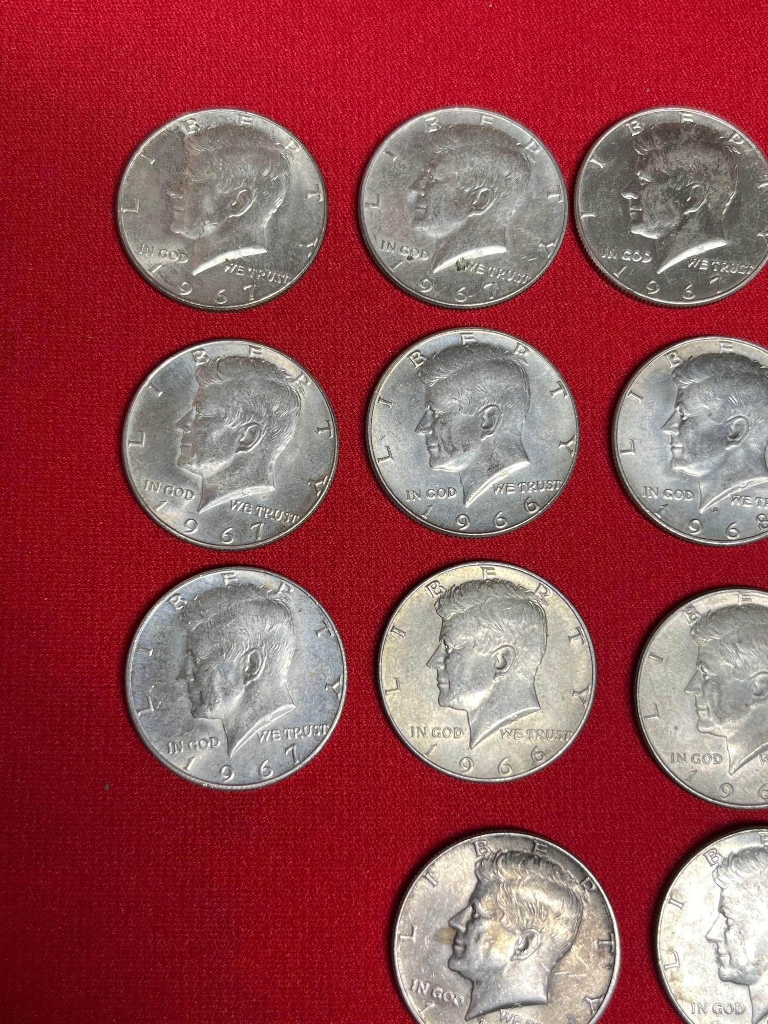 14 Kennedy Half Dollars - 2