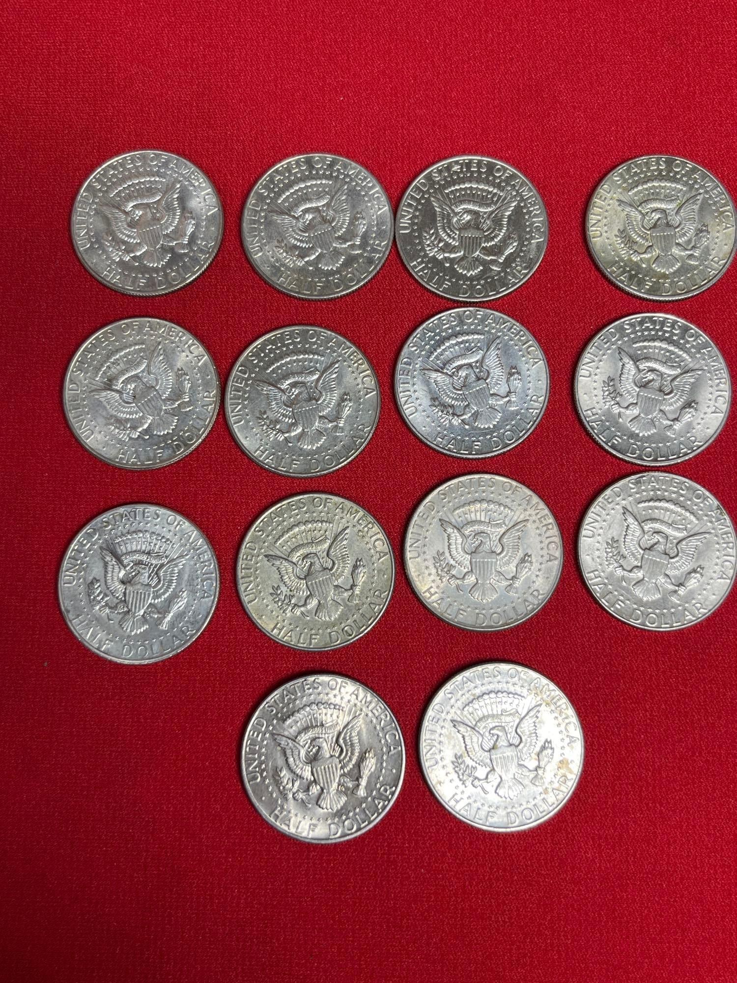 14 Kennedy Half Dollars - 4