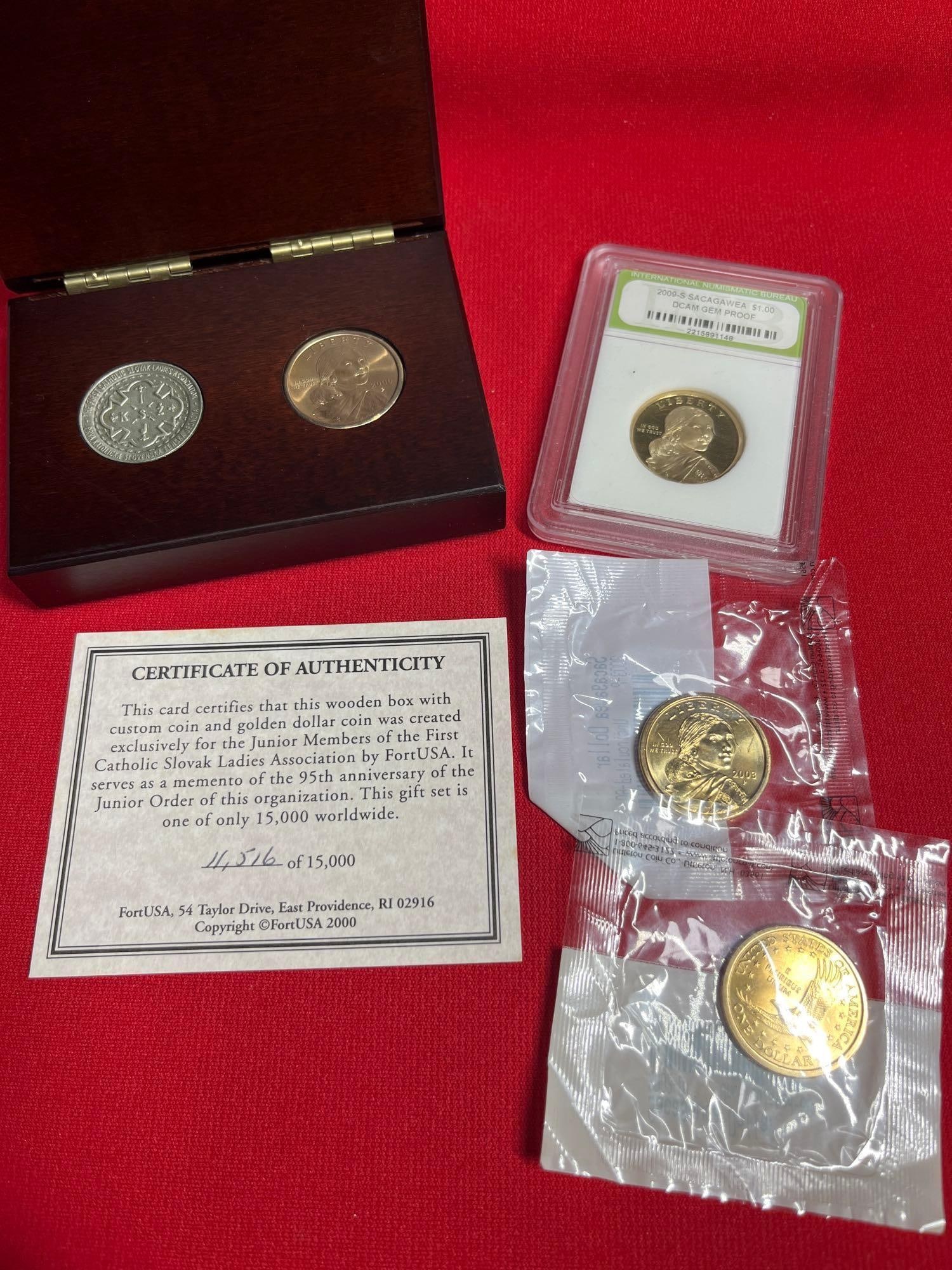 Sacagawea Coins & Special FCSLA Coin (1 of 9)