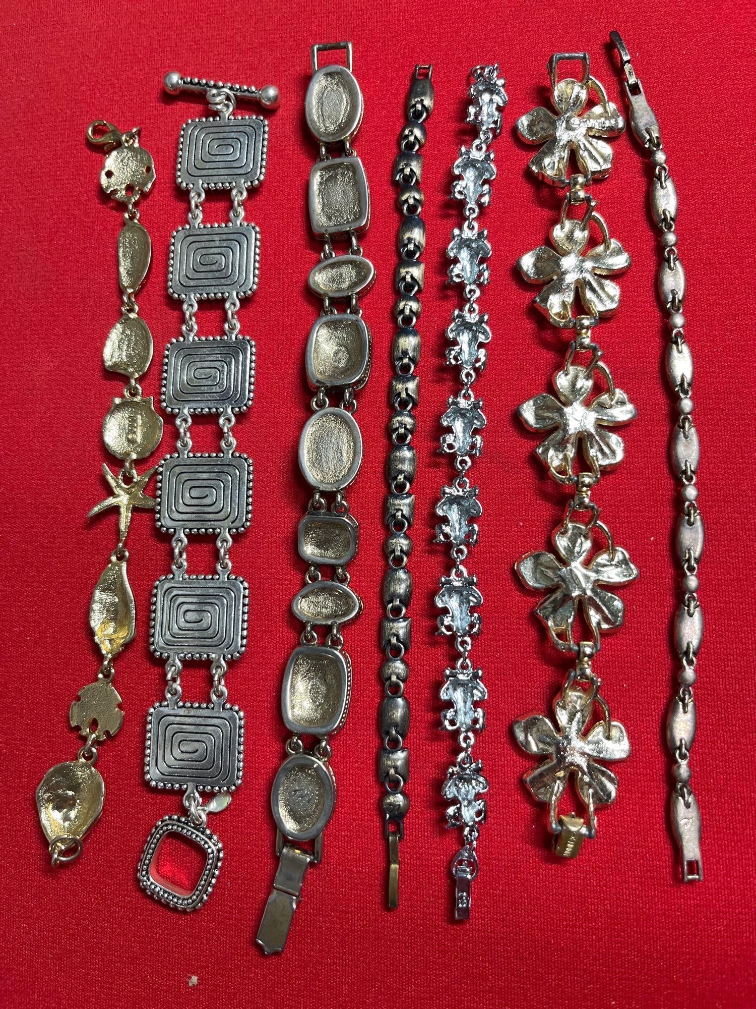 Designer Panel, Charm,and Enamel Bracelets - 4