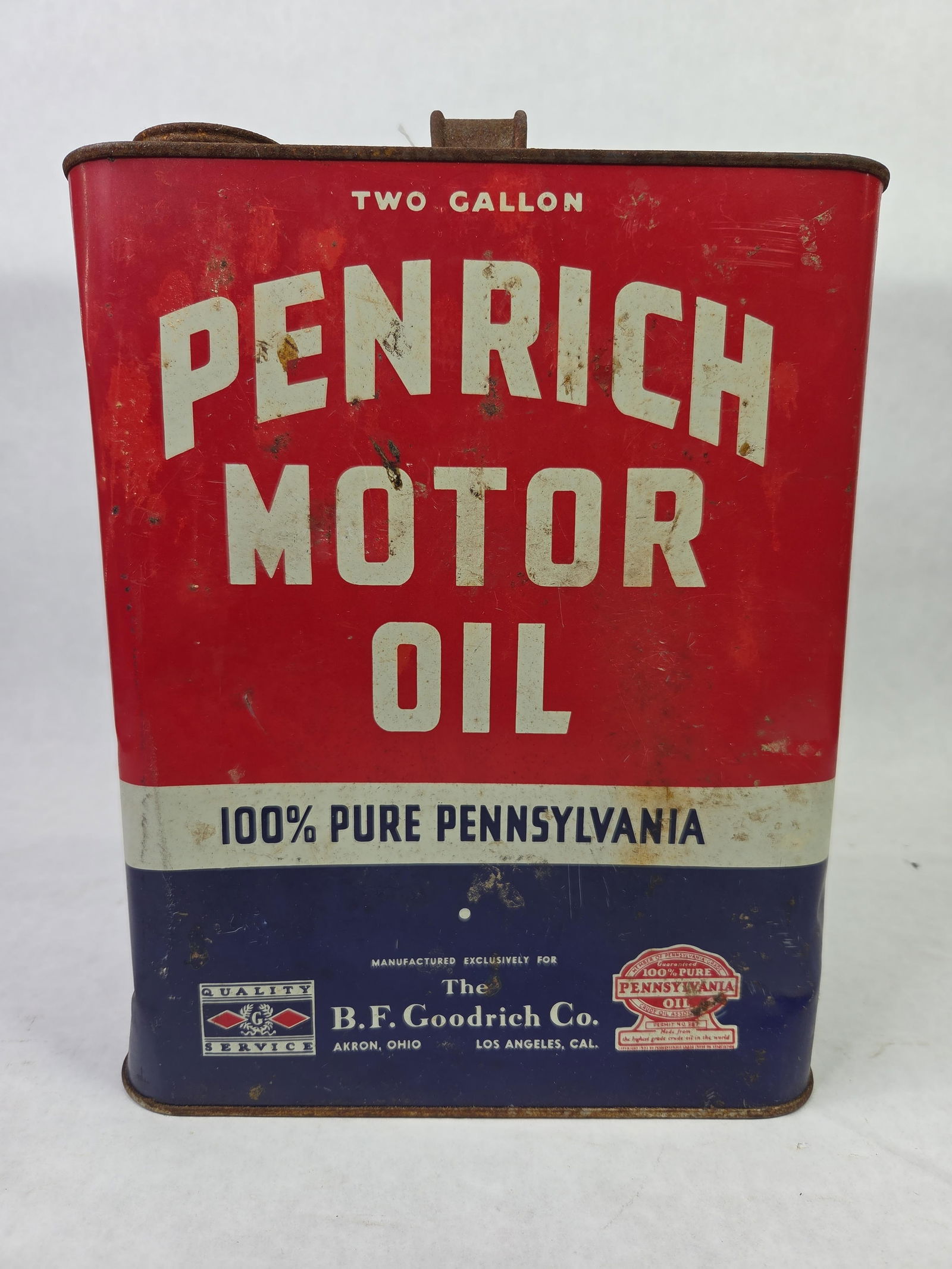 B.F. Goodrich Co. Penrich Motor Oil 2 Gal Can (1 of 5)