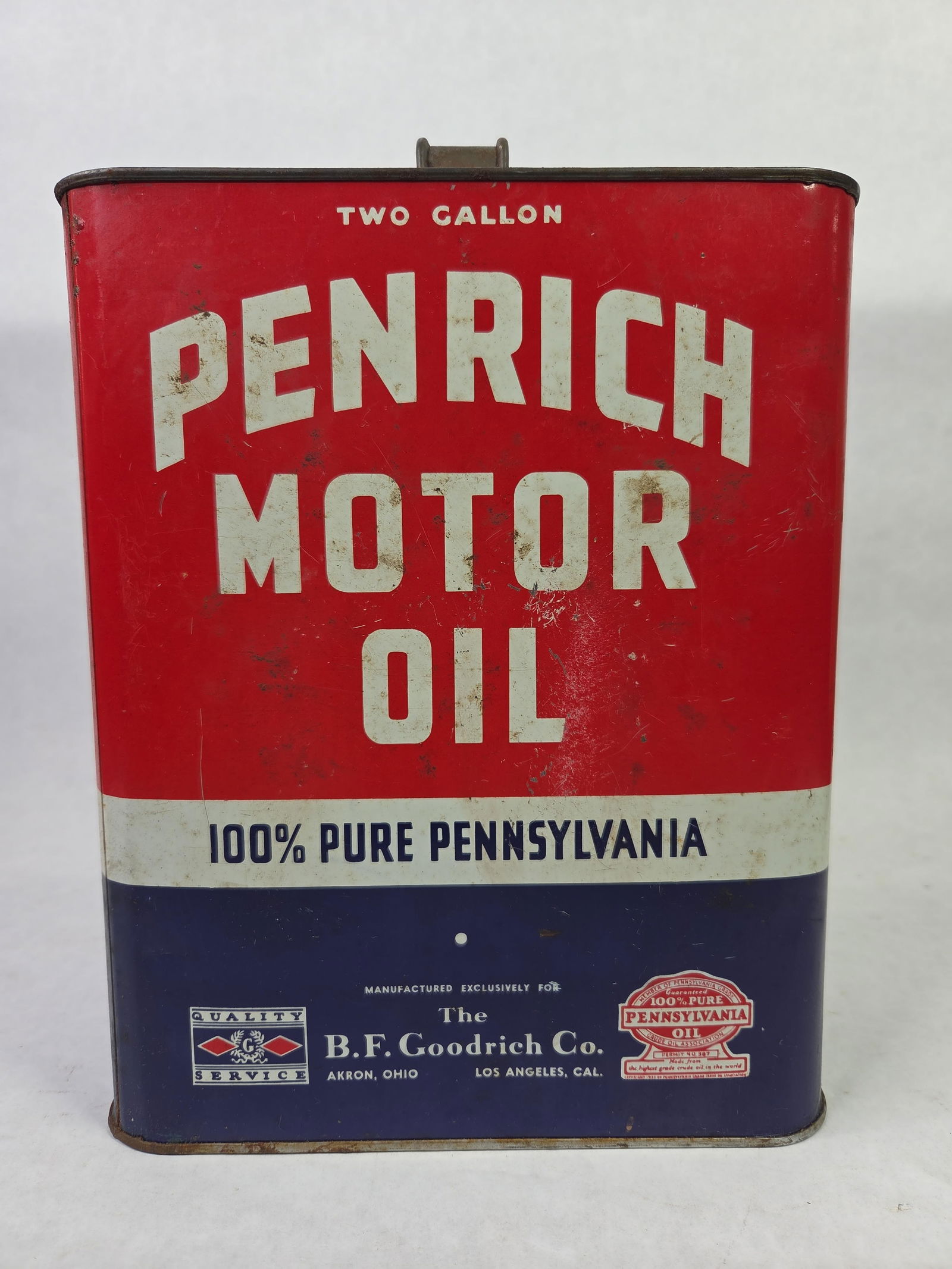 B.F. Goodrich Co. Penrich Motor Oil 2 Gal Can (1 of 5)
