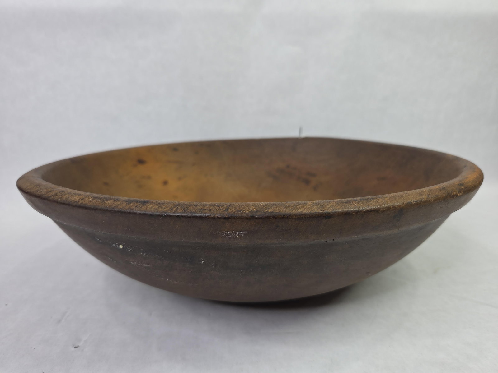 Large Primitive Wood Dough Bowl (1 of 4)