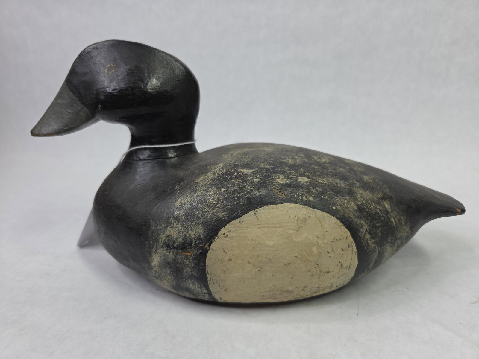 Vintage Bluebill Hen Painted Wood Decoy (1 of 5)