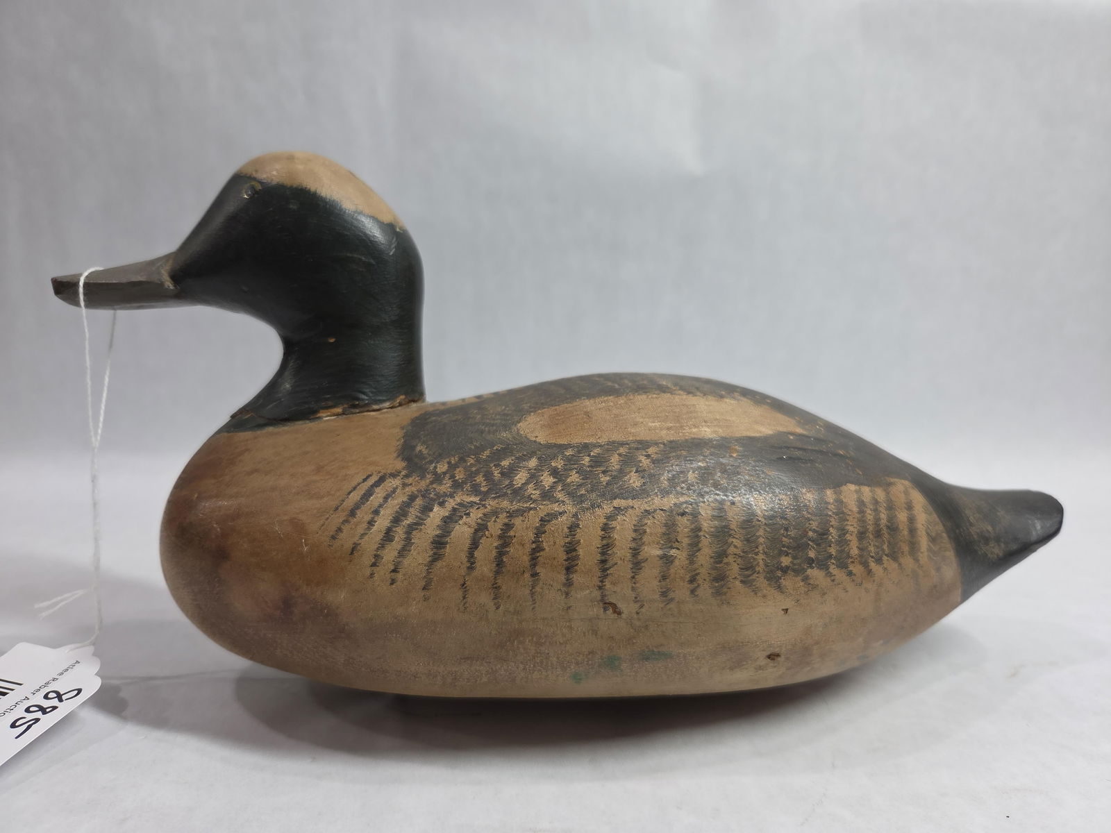 Vintage HF Hand Painted Wood Duck Decoy (1 of 4)