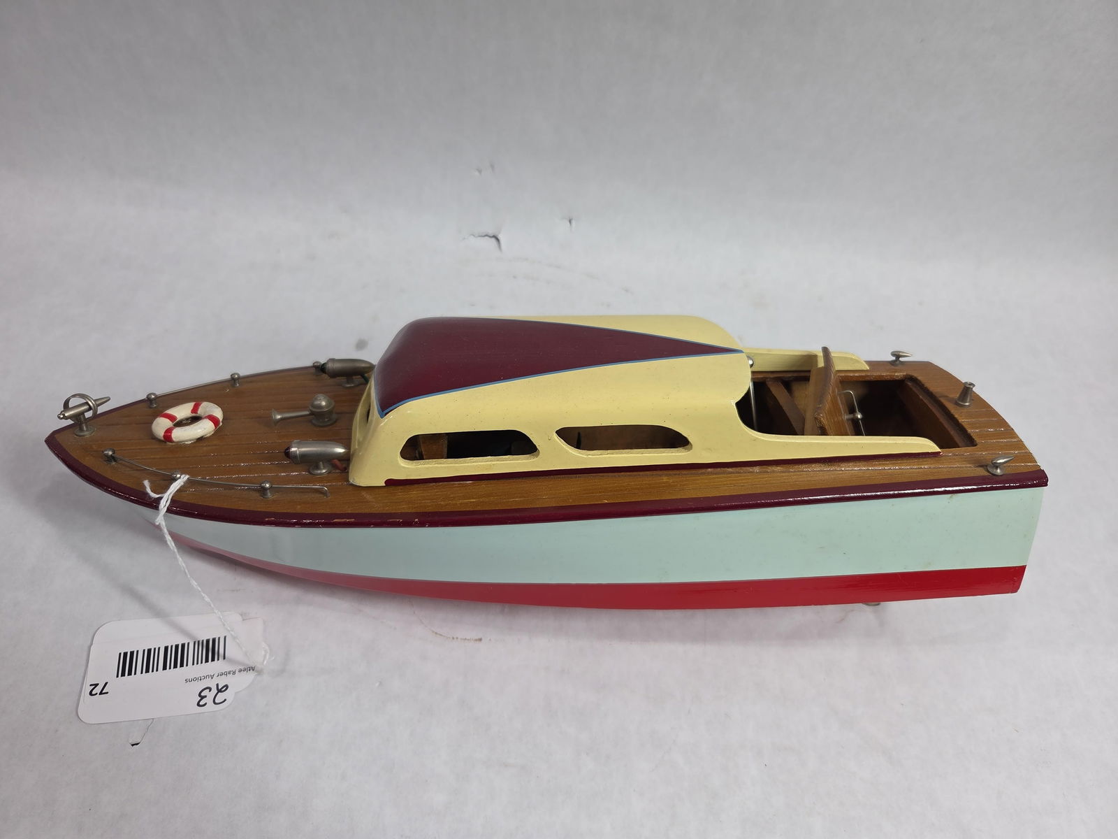 Vintage Japanese ITO Wooden Battery Op Toy Cabin Cruiser Post War Model Luxury Toy Boat (1 of 9)