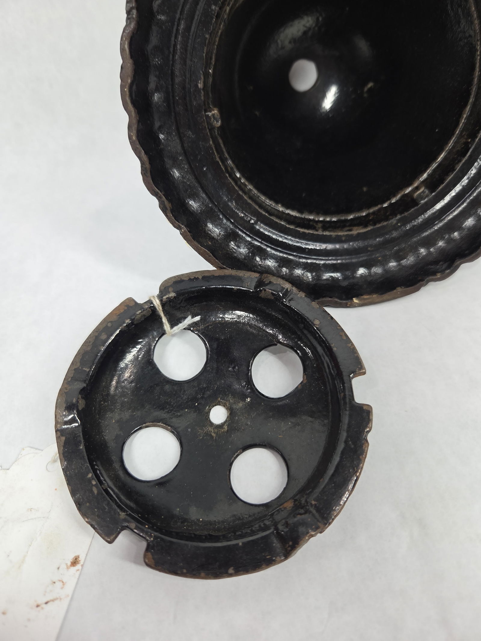 Cast Iron Bee Hive String Holder - 5