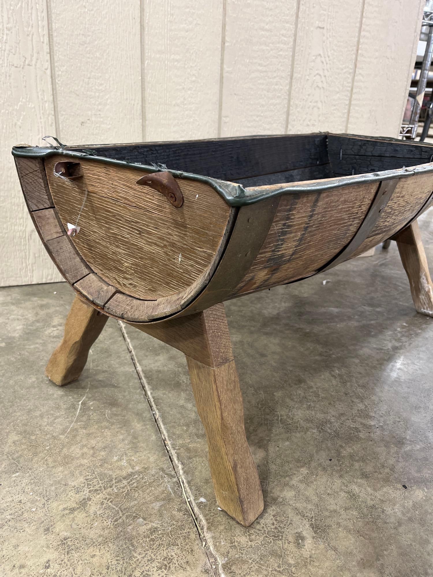 Half Barrel Footed Planter / Trough - 2