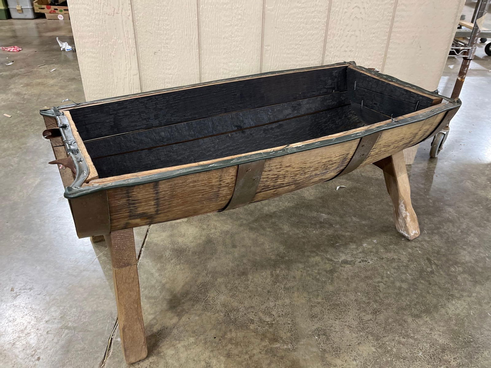 Half Barrel Footed Planter / Trough - 3