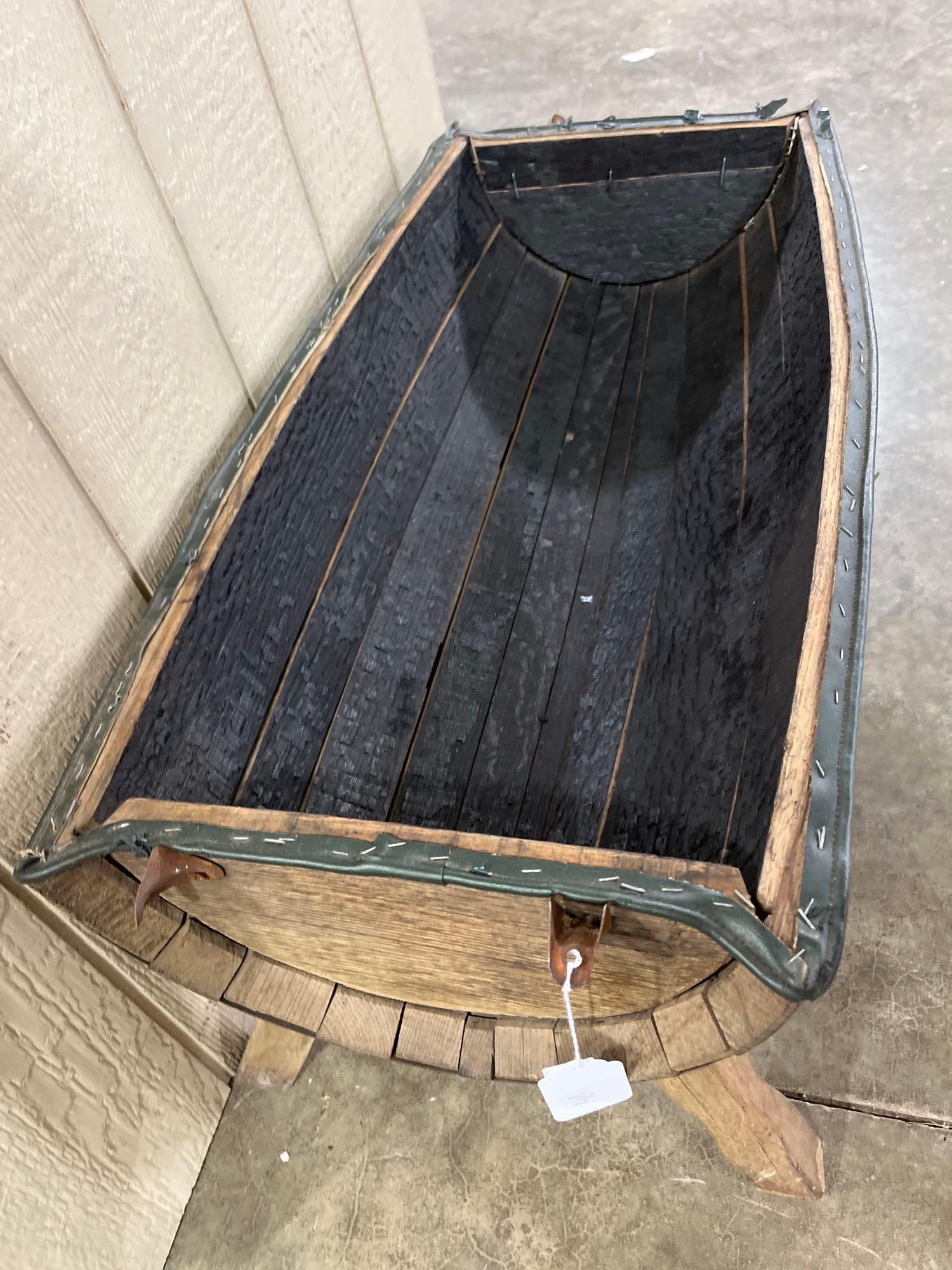 Half Barrel Footed Planter / Trough - 5