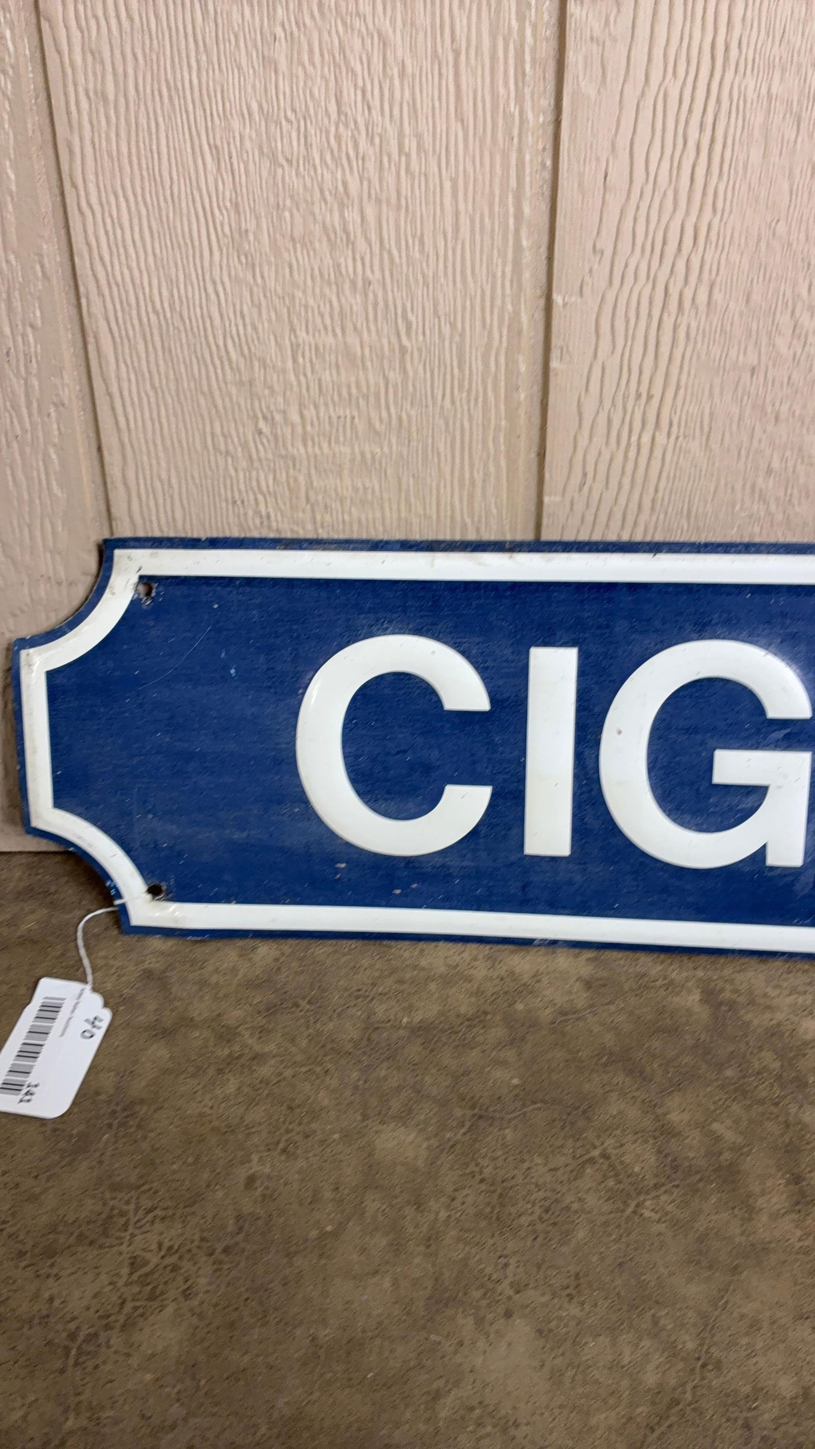 SST Embossed Cigarettes Sign - 2