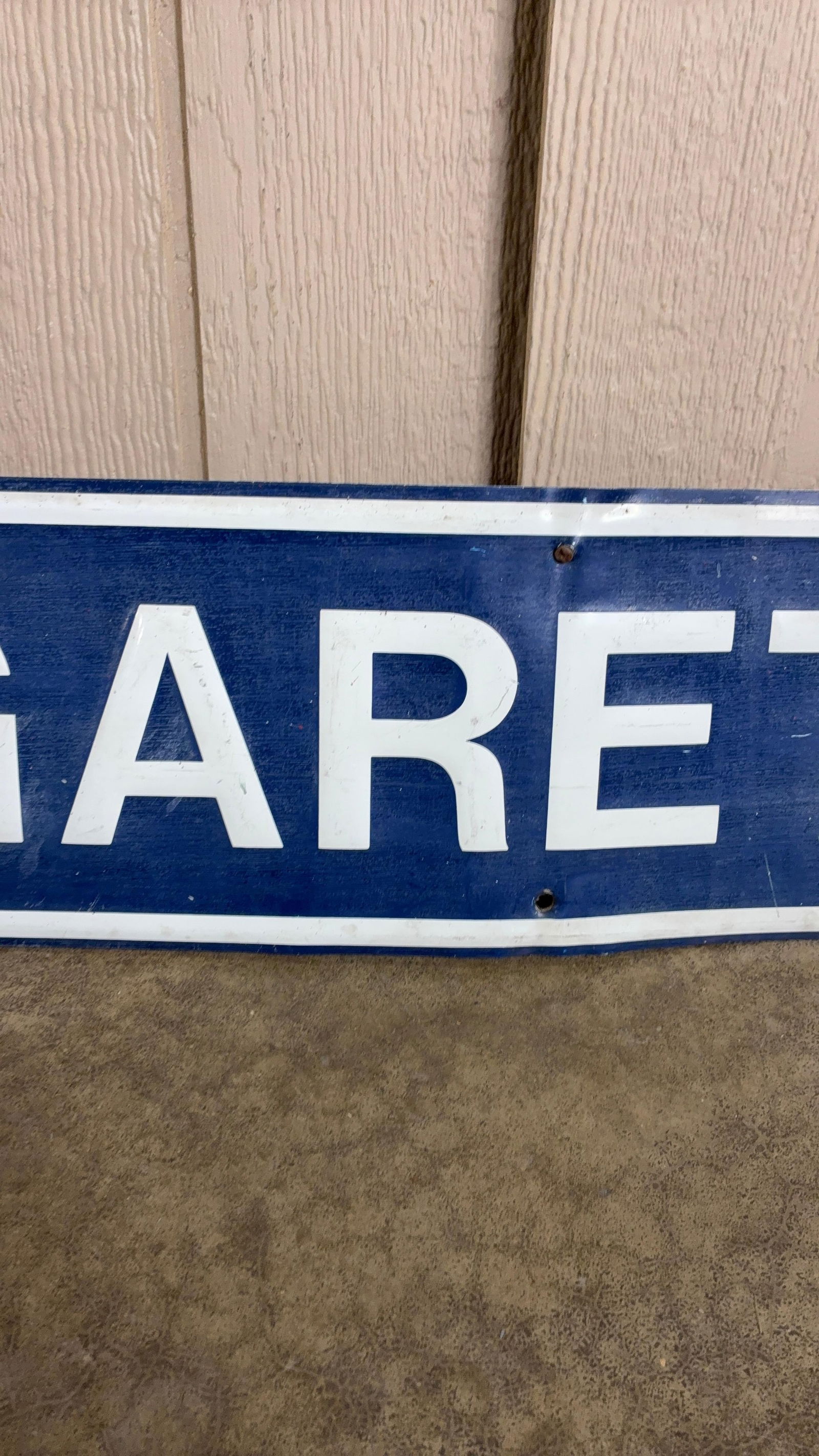 SST Embossed Cigarettes Sign - 3