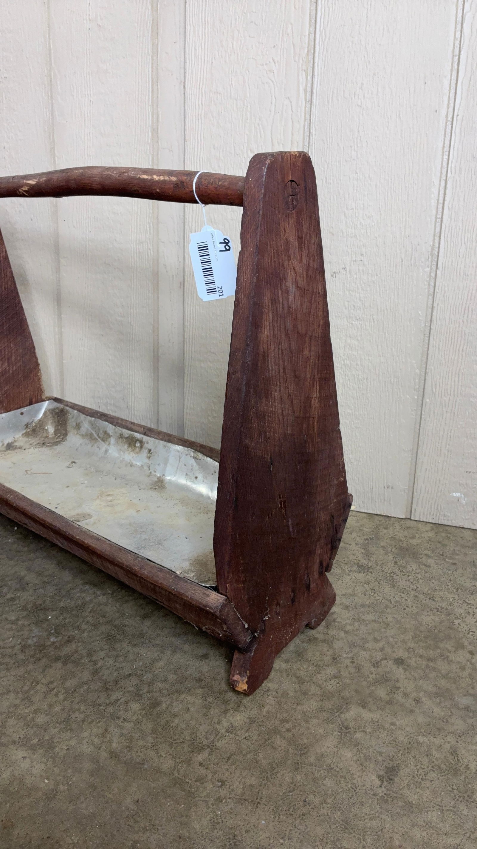 Tin Lined Primitive Tool Caddy - 2