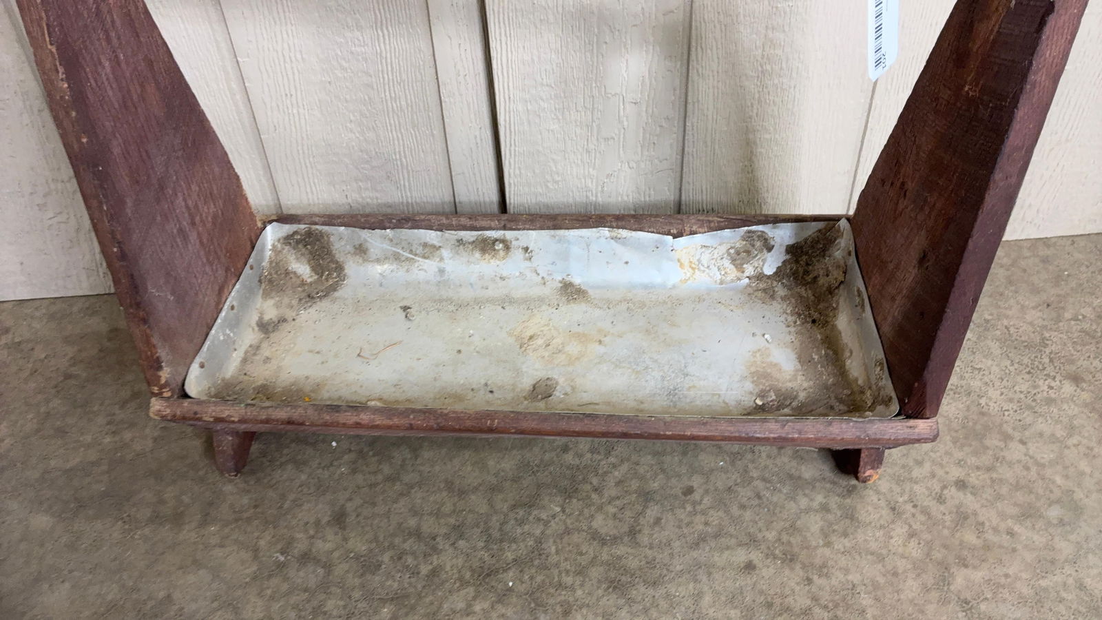 Tin Lined Primitive Tool Caddy - 3