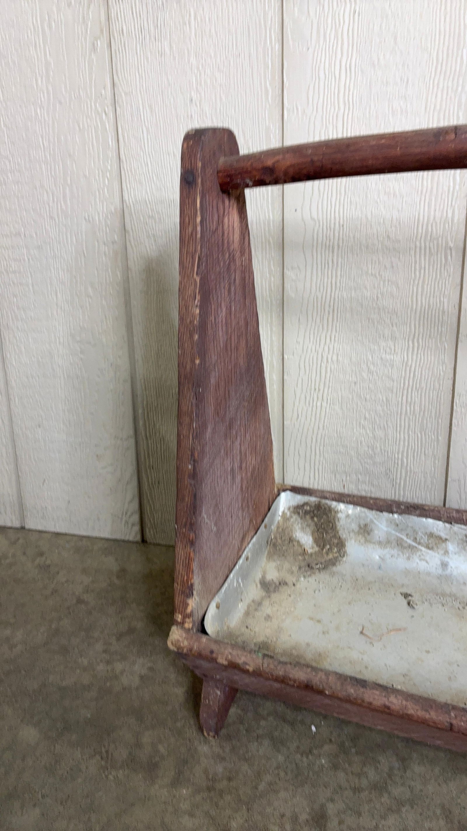 Tin Lined Primitive Tool Caddy - 4