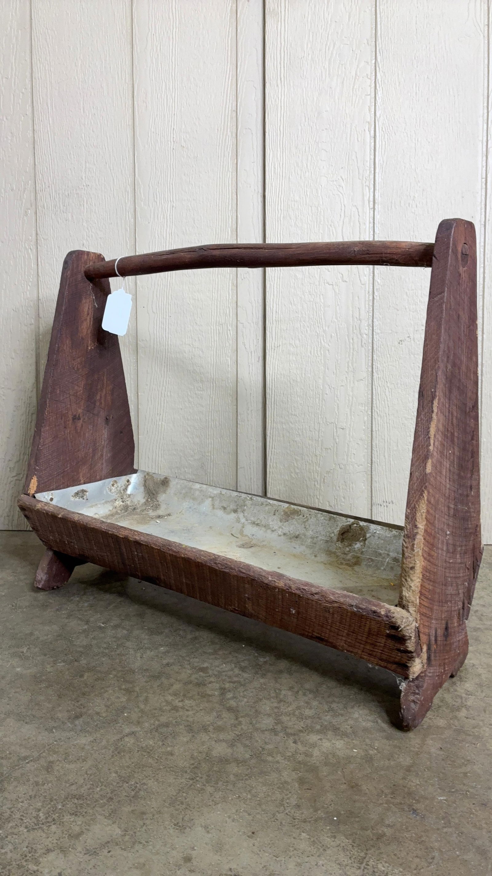 Tin Lined Primitive Tool Caddy - 7