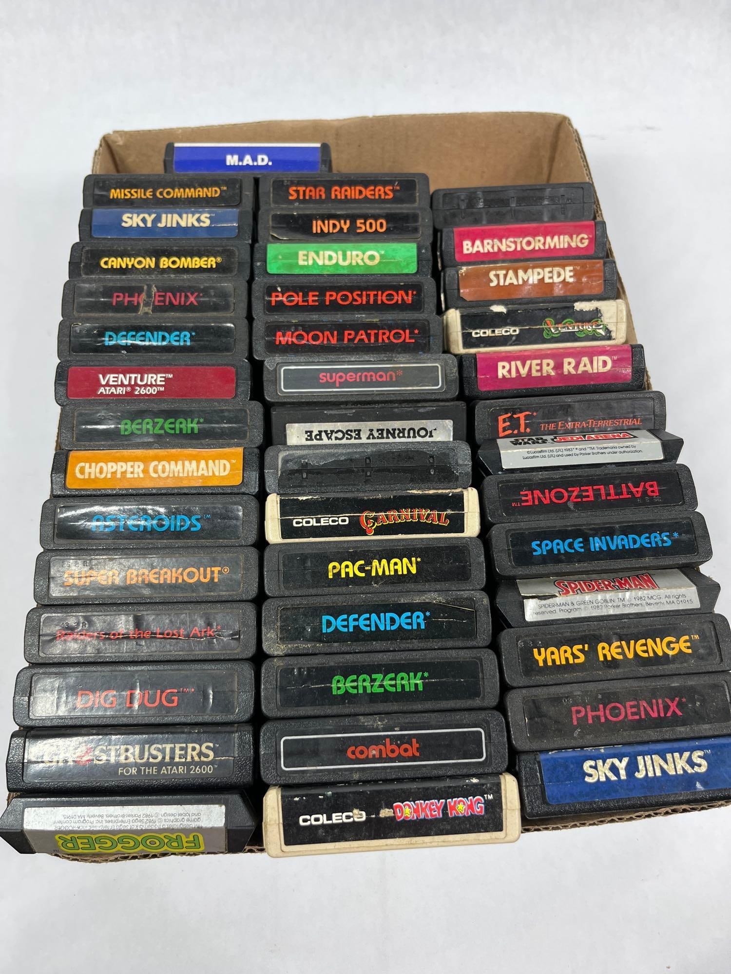 Activision, Coleco and Data Age Original Vintage Atari Games Inc. Many Top Name Games (1 of 5)