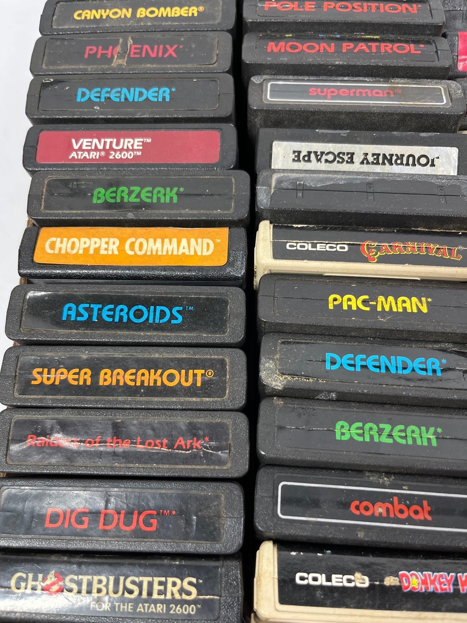 Activision, Coleco and Data Age Original Vintage Atari Games Inc. Many Top Name Games - 4