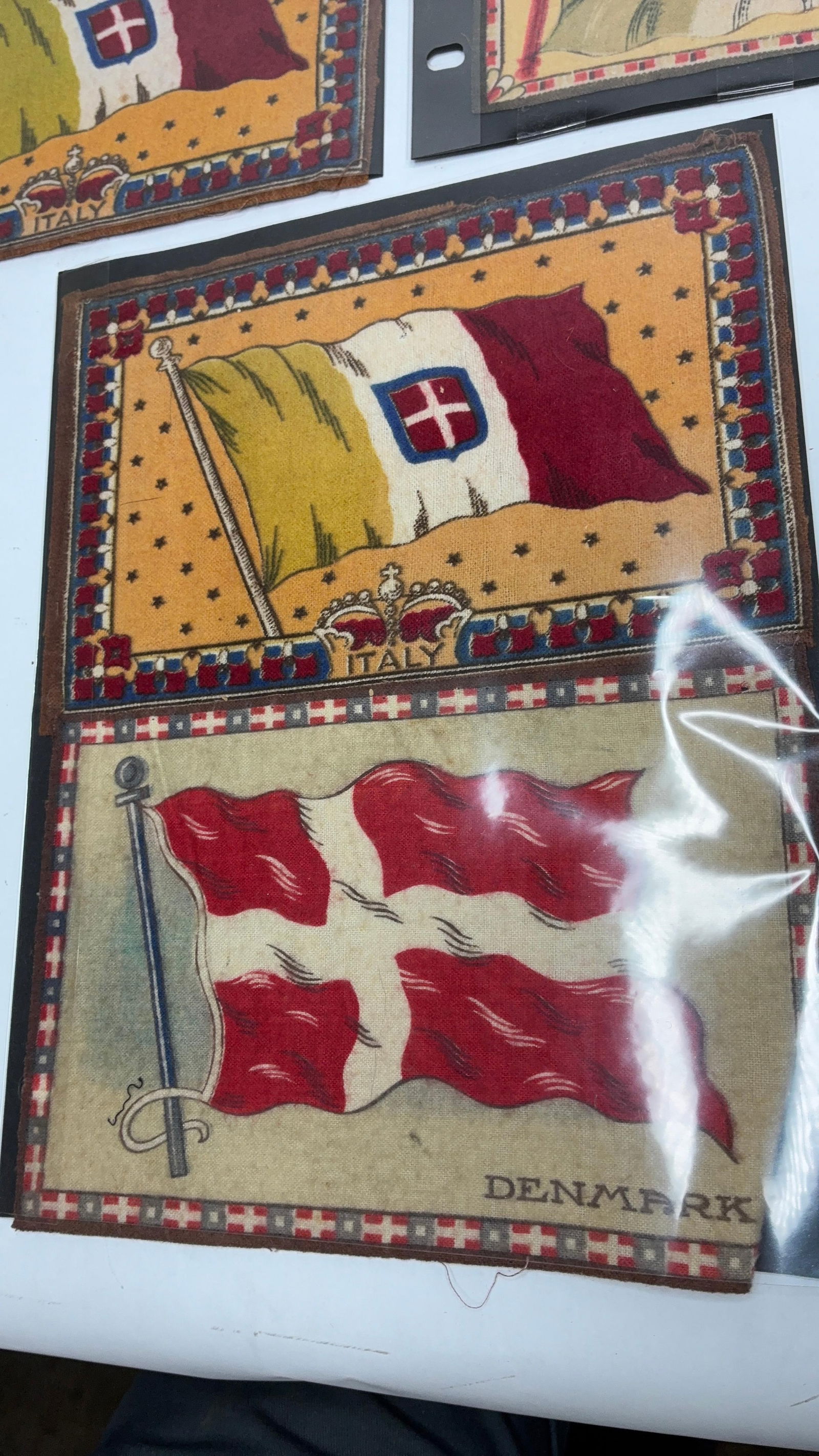 Cigar & Cornell Felt Flags - 2