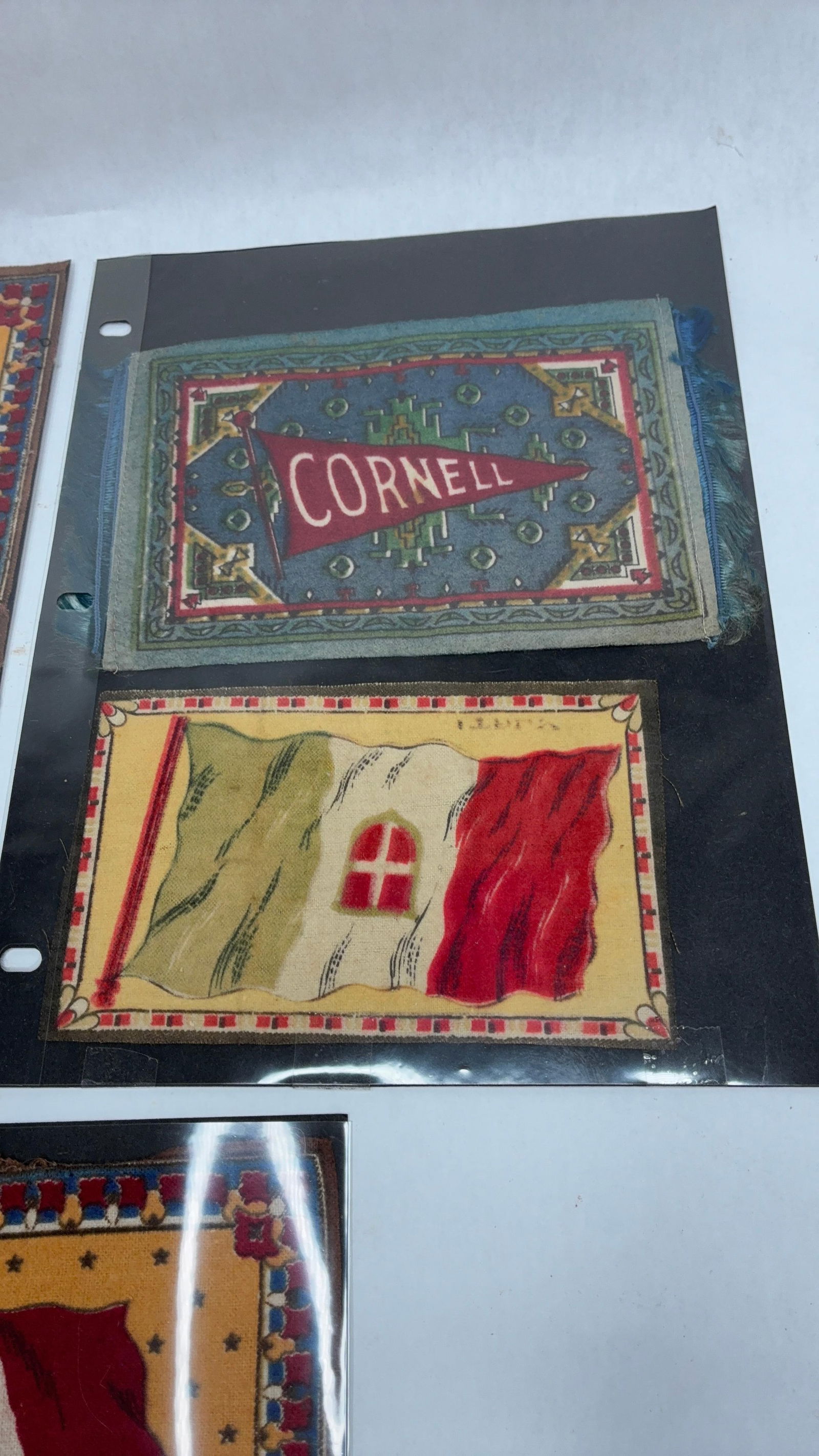 Cigar & Cornell Felt Flags - 4
