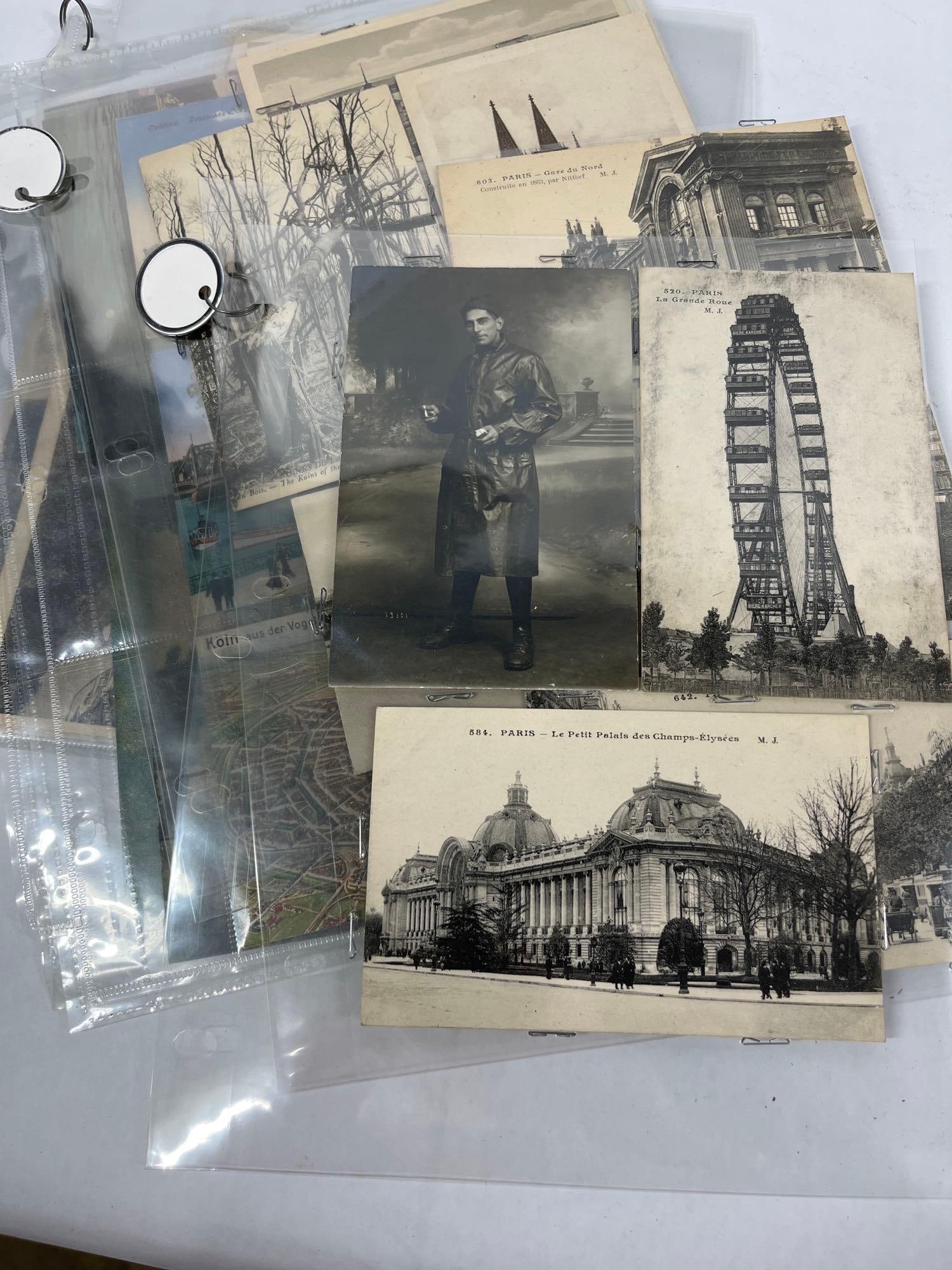 Great Early Post Card Collection: Paris 1910-1920, Old black and white and colored German cards.