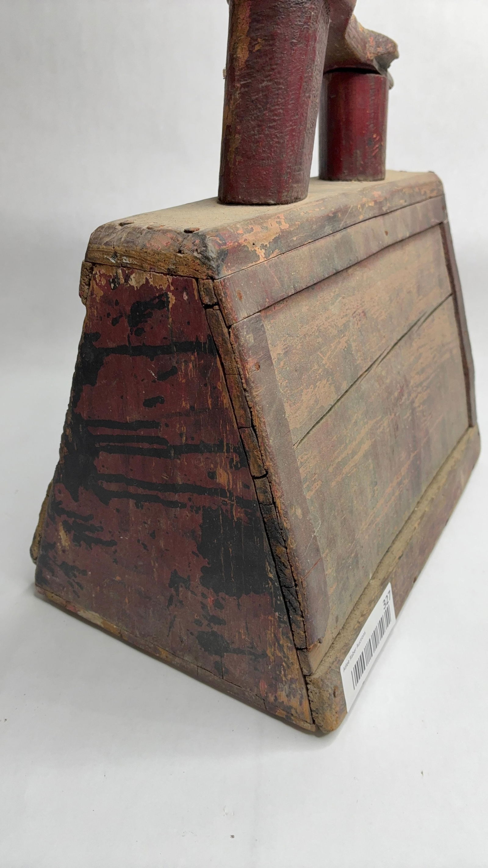 Primitive Original Red Painted Cobbles Tool Caddy - 3