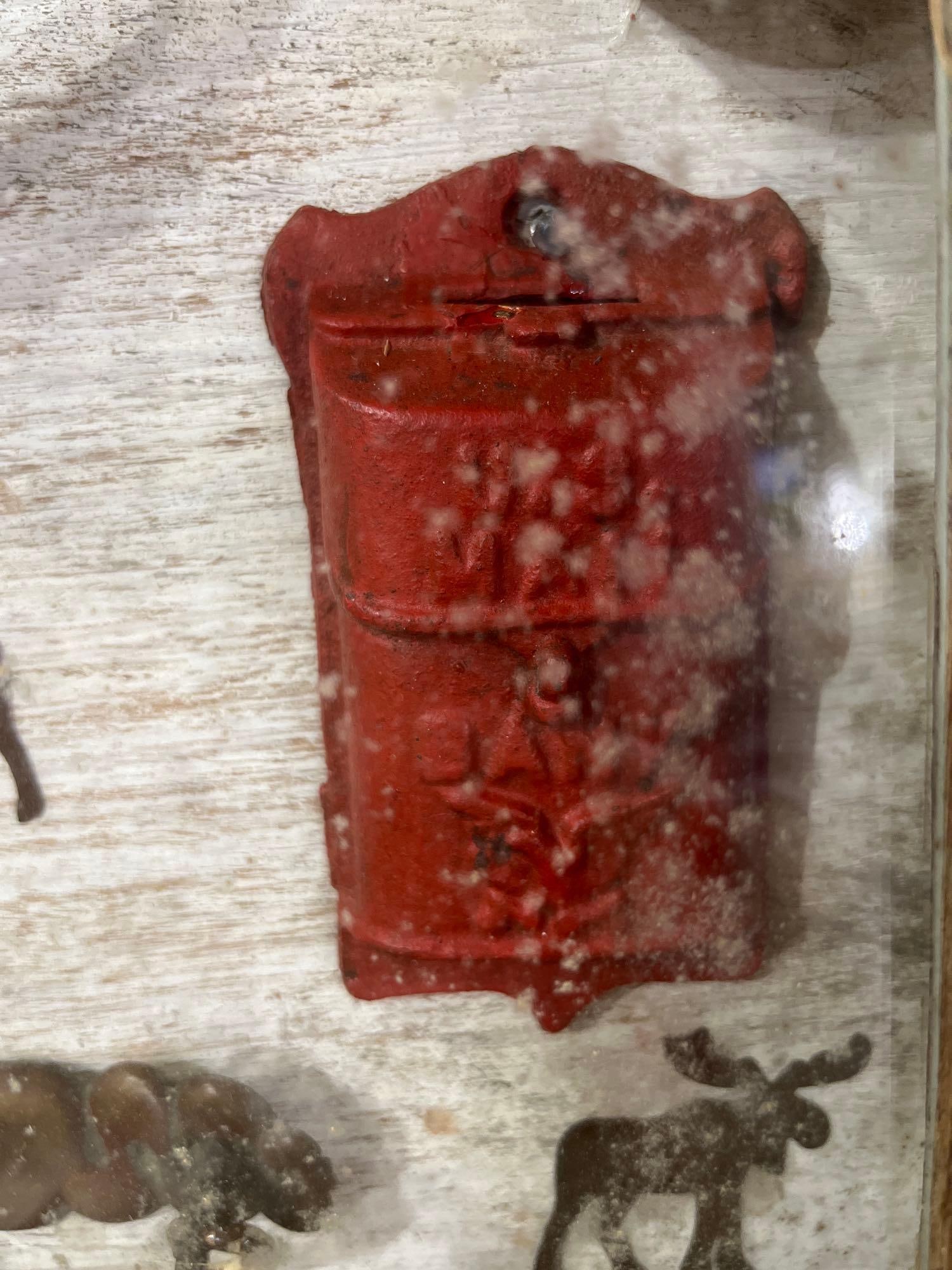 Framed Primitive Shadow Box Western Display - 4