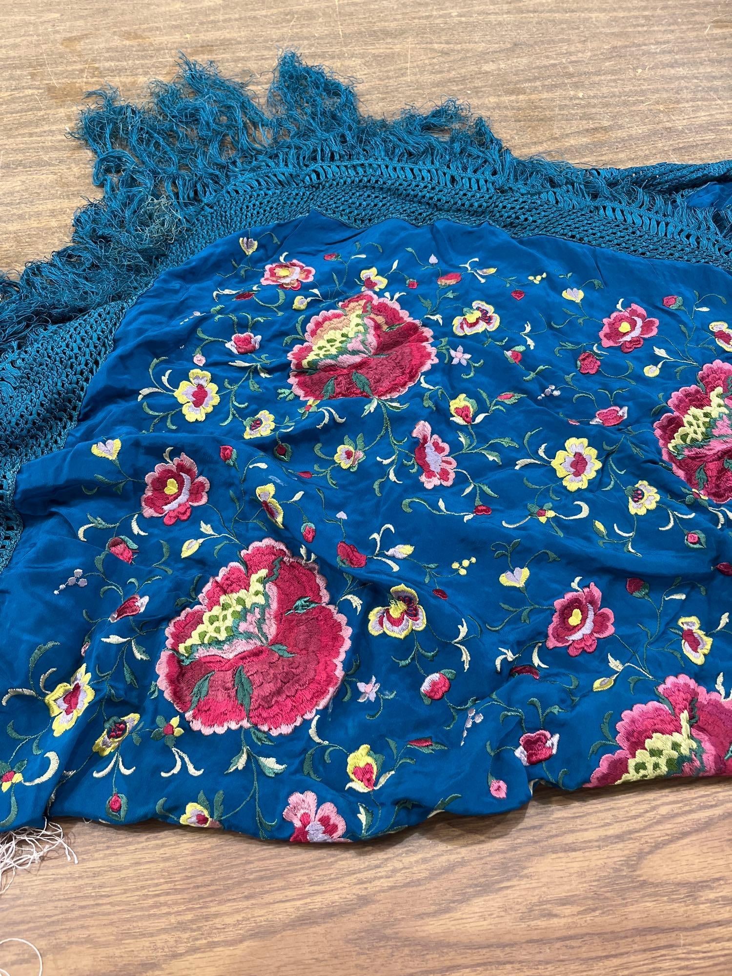 Embroidered Spanish Shawls - 6