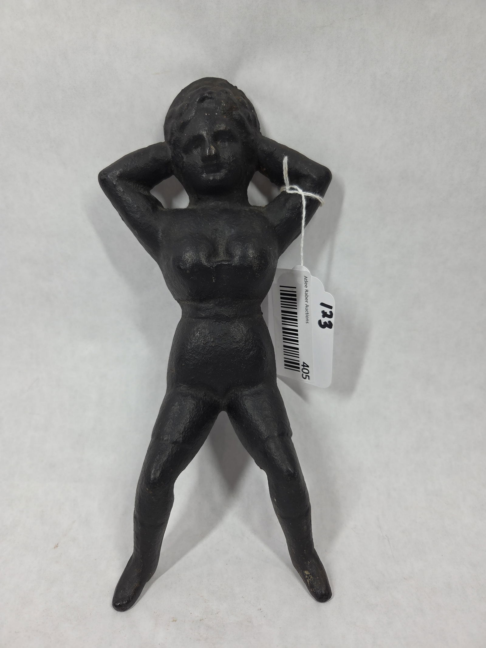 Small Cast Iron Lady on Back Boot Jack (1 of 3)