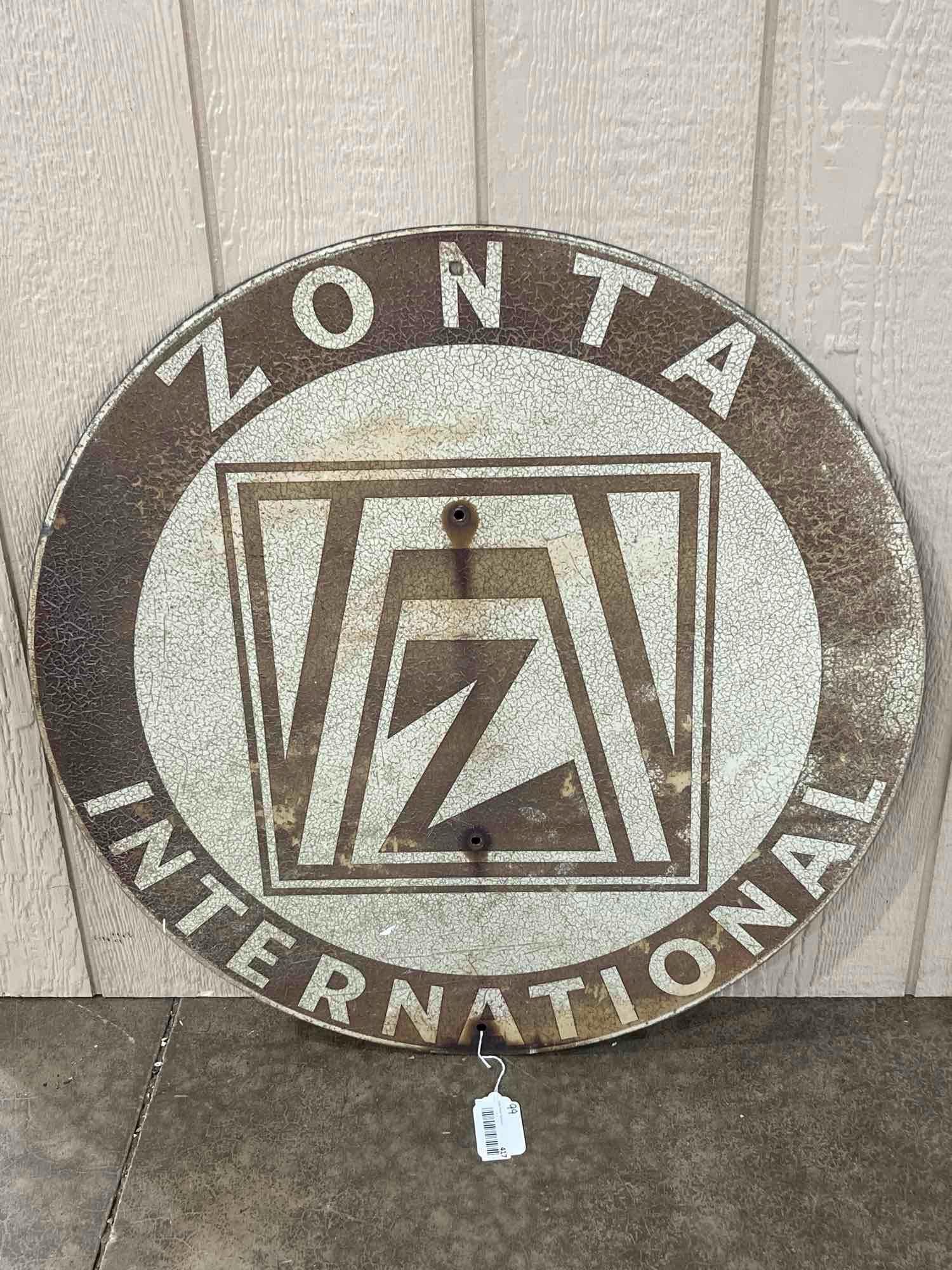 Zonta International SST Sign: 30 inch diameter