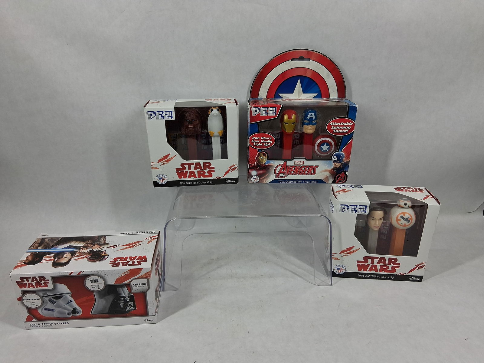 Star Wars & Avengers Pez Dispensers: Unopened packages