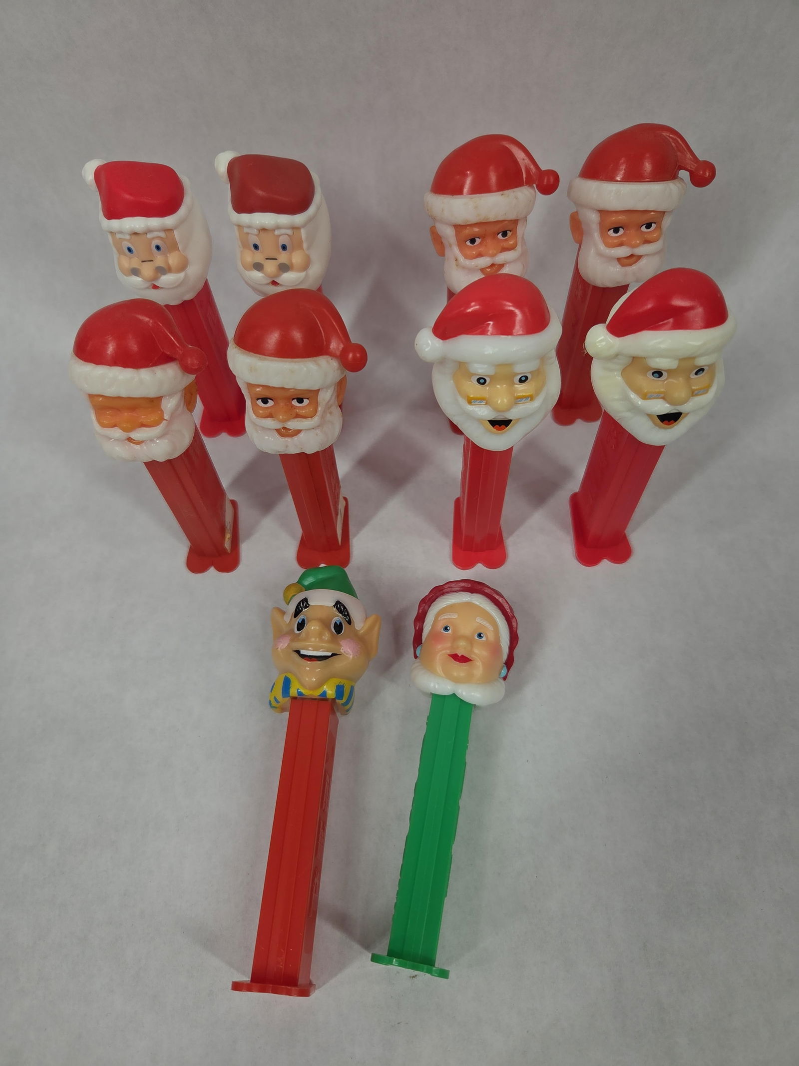 Pez Dispenser Holiday Lot Inc. Santa Claus, Mrs. Claus and Elf (1 of 4)