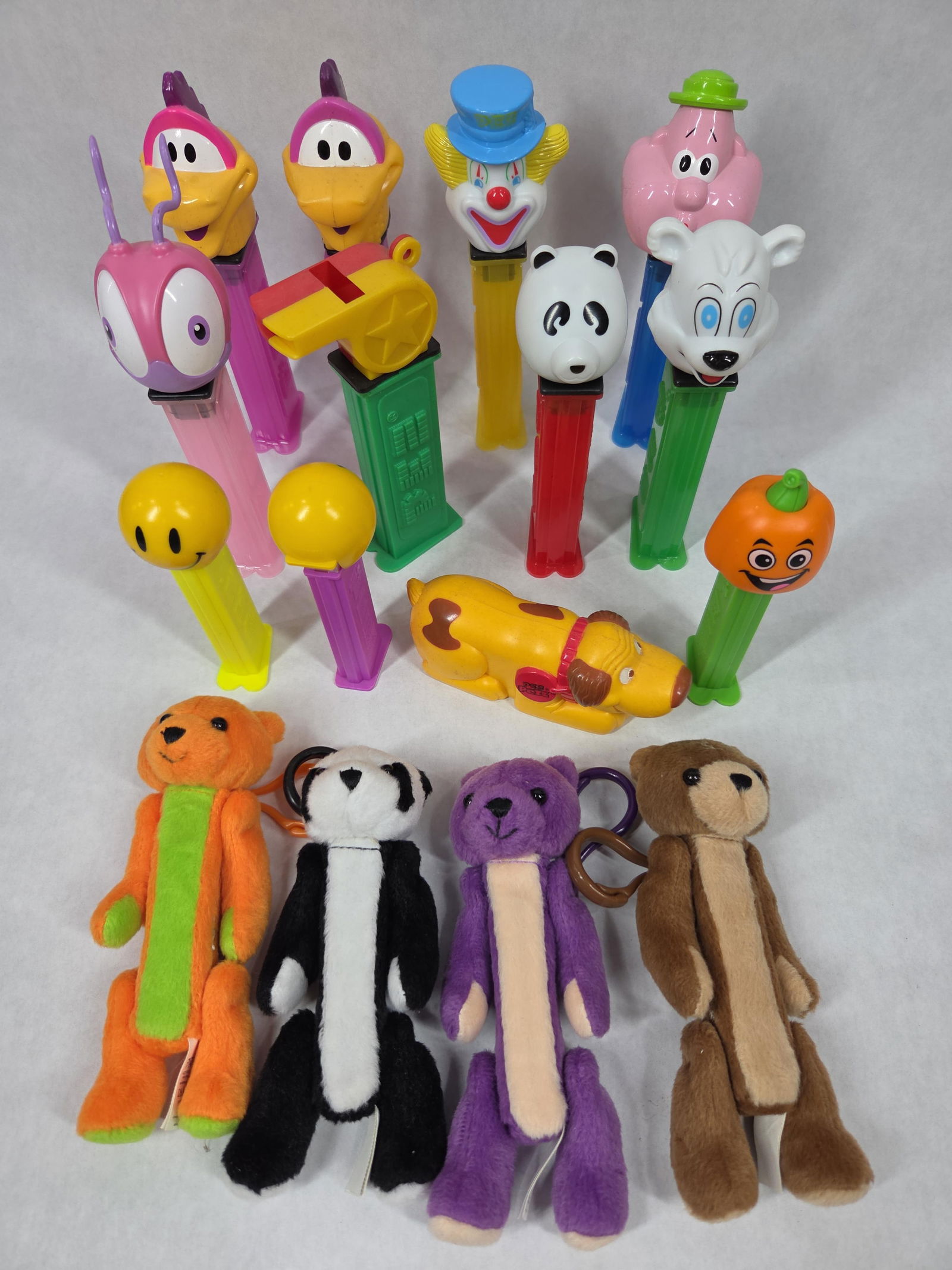 Pez Dispenser Lot Inc. Clowns, Animals, Plush Encased, Large and More (1 of 6)