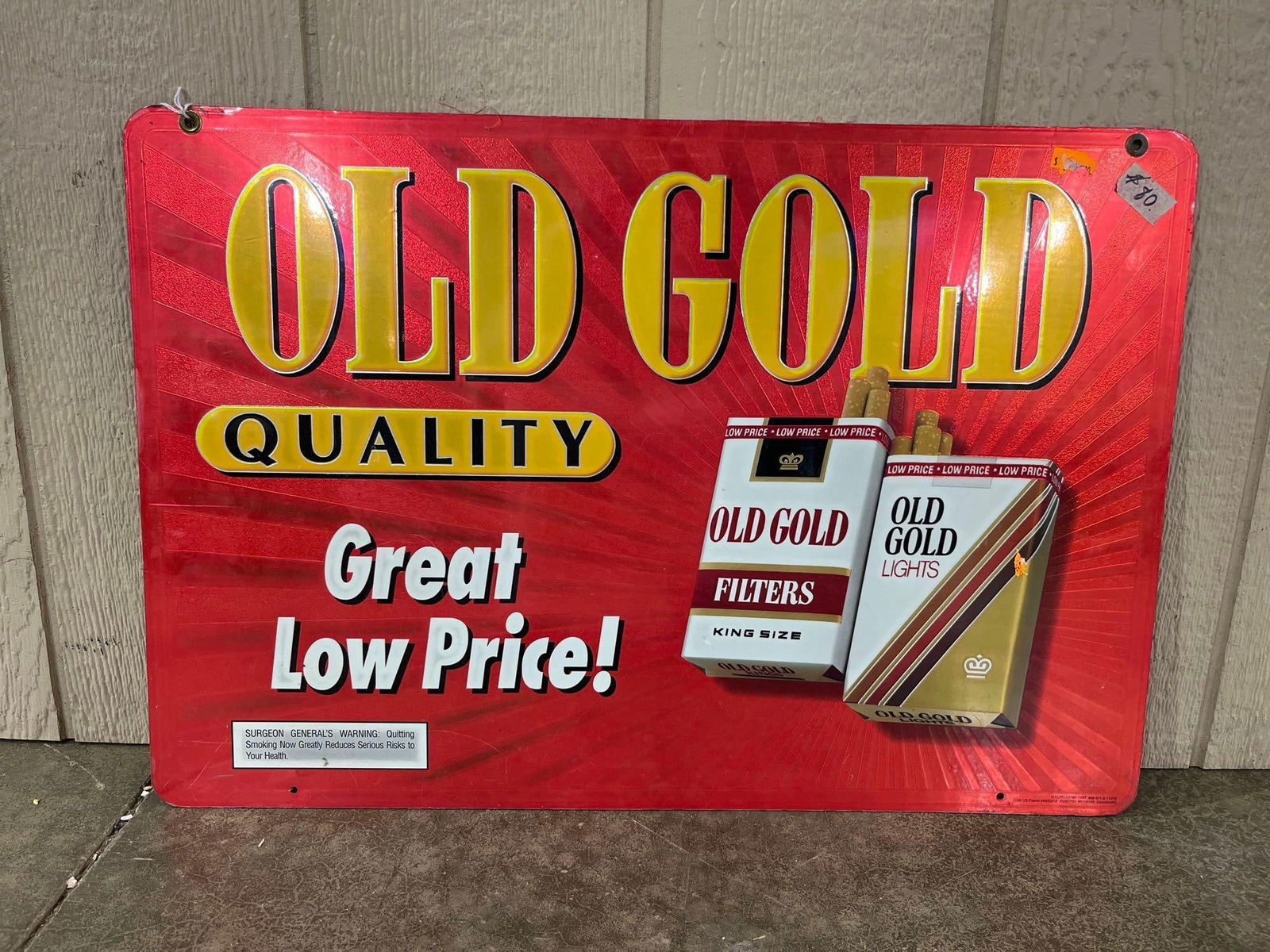 DS Plastic Coated 1997 Old Gold Chromium Sign (1 of 3)