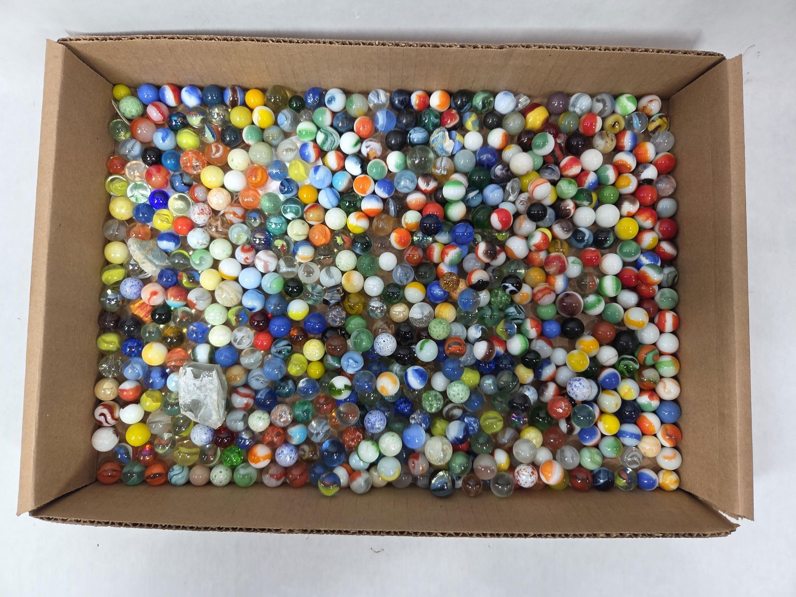 Great Early Assorted Glass Shooter and Uranium Marble Lot (1 of 4)