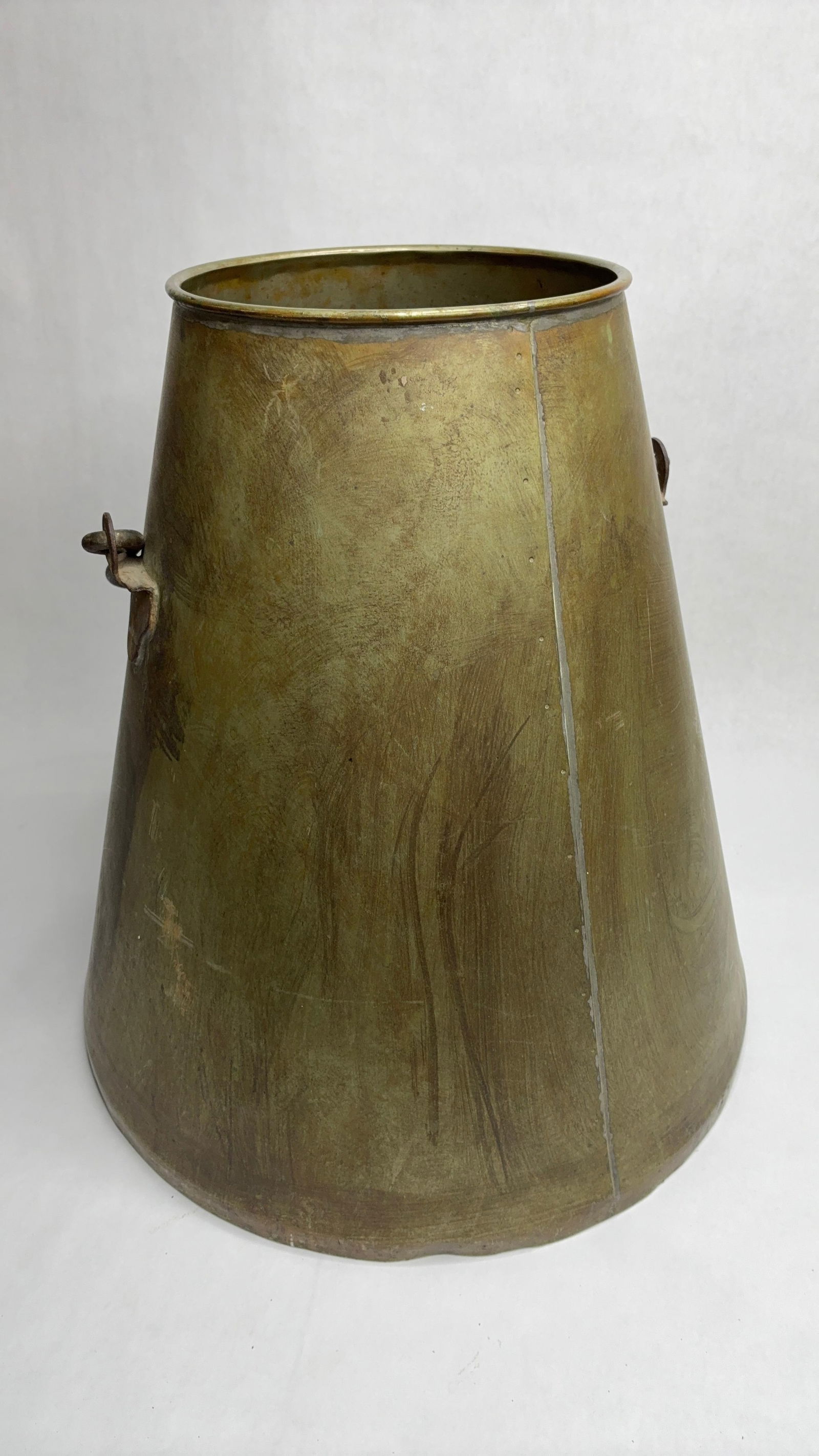 Spun Brass Coal Bucket - 4