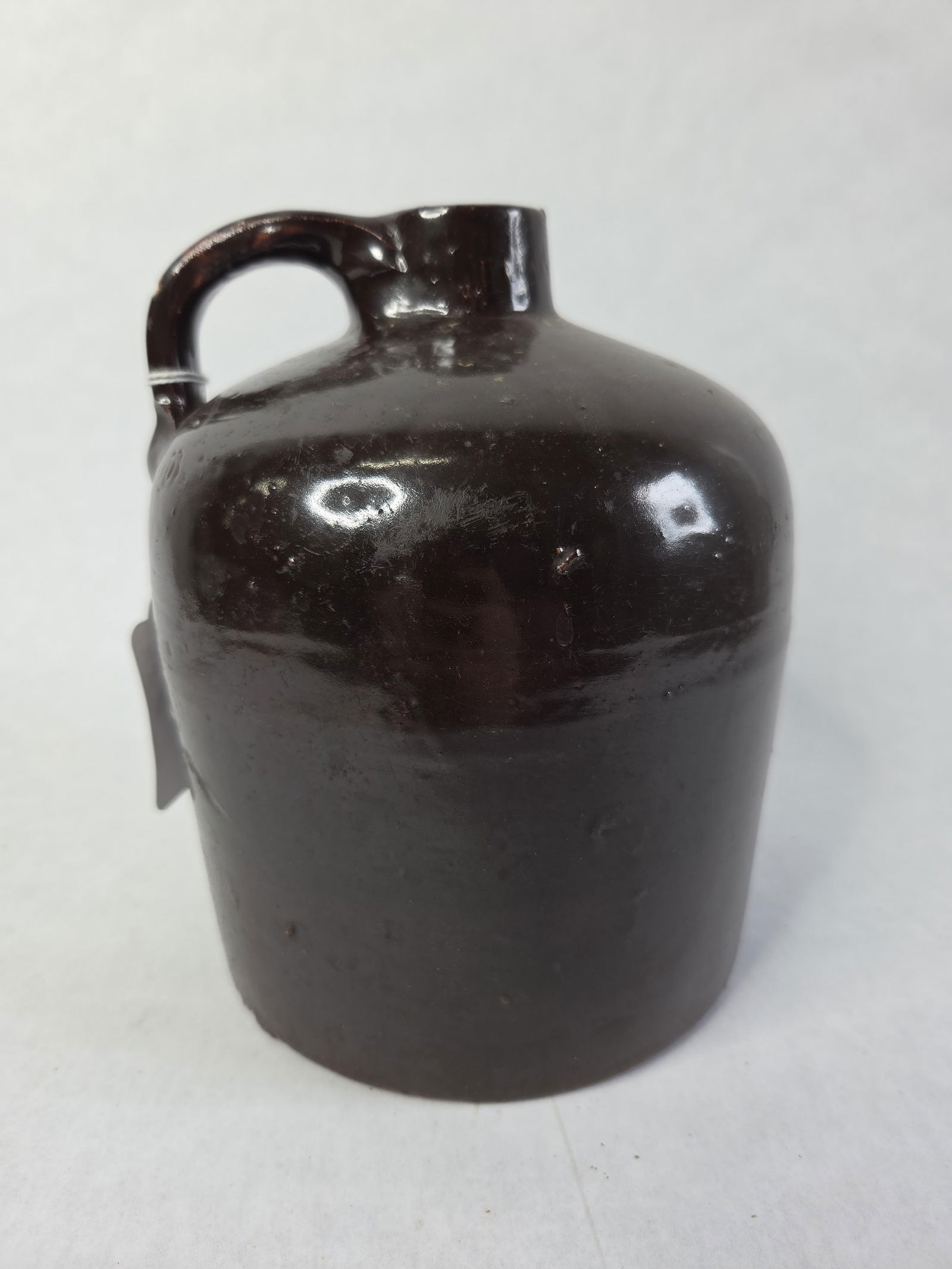 Brown Glazed Stoneware Half Gallon Jug (1 of 4)