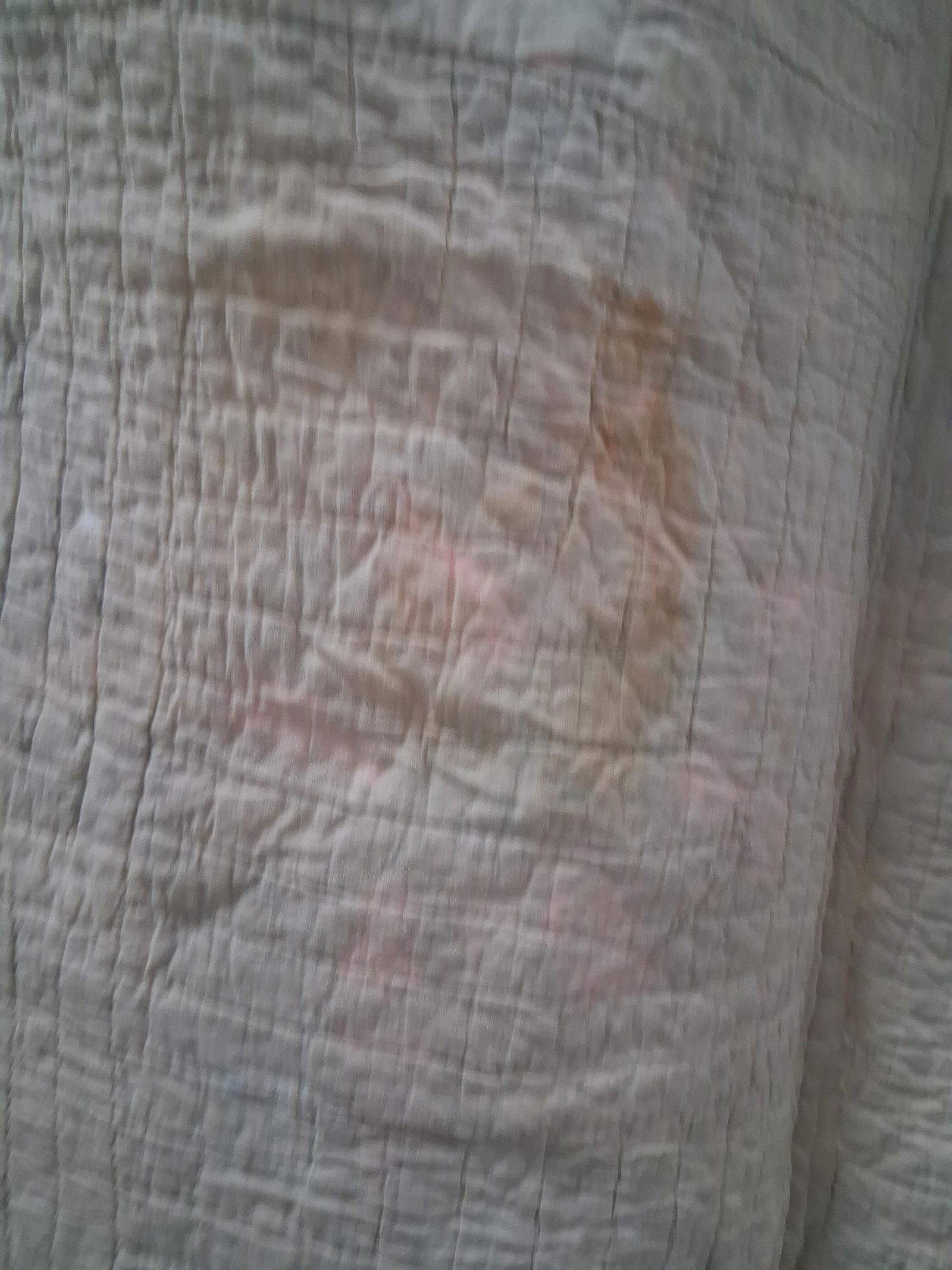 Double wedding ring hand stitched quilt - 7