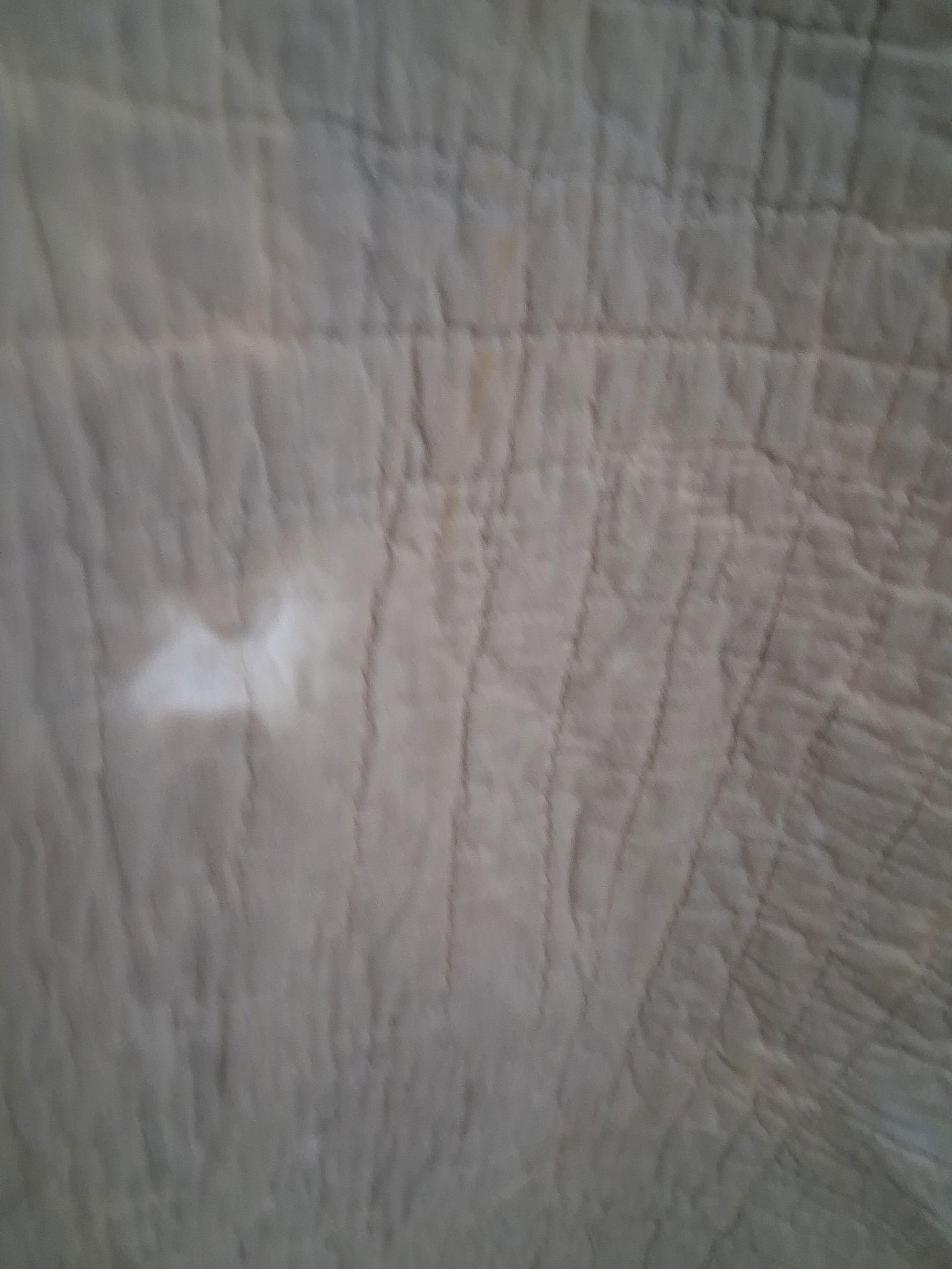 Double wedding ring hand stitched quilt - 8