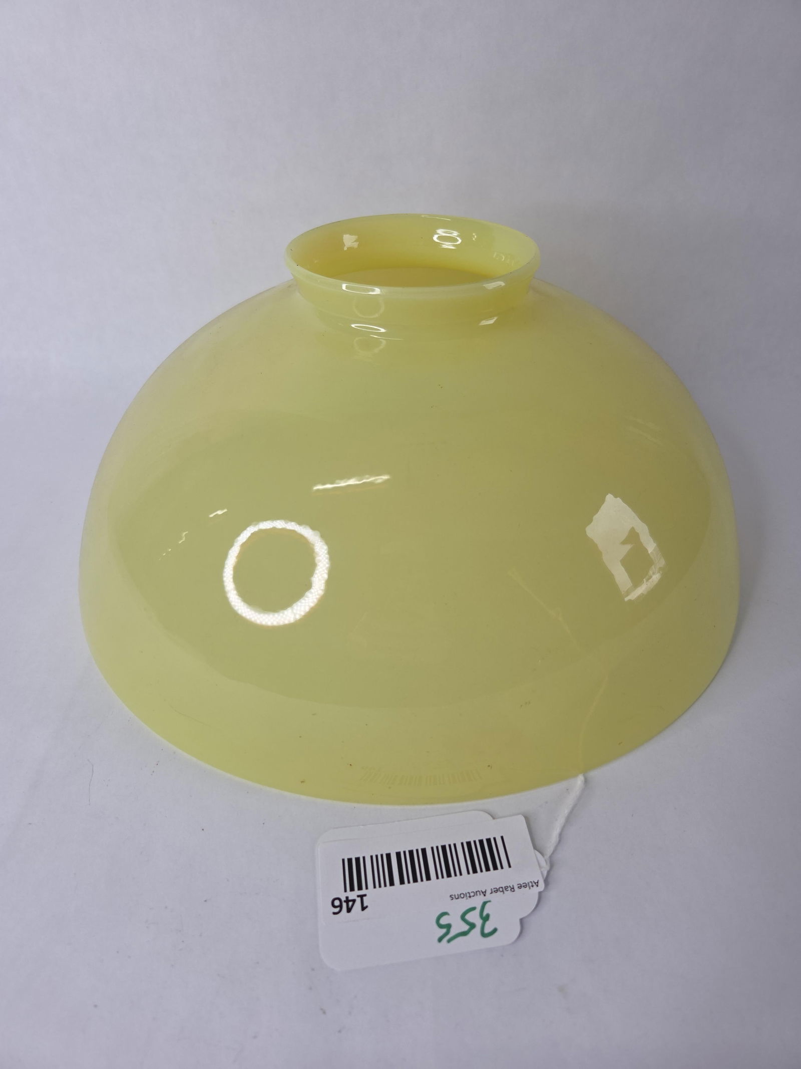 Uranium glass lamp shade - 2