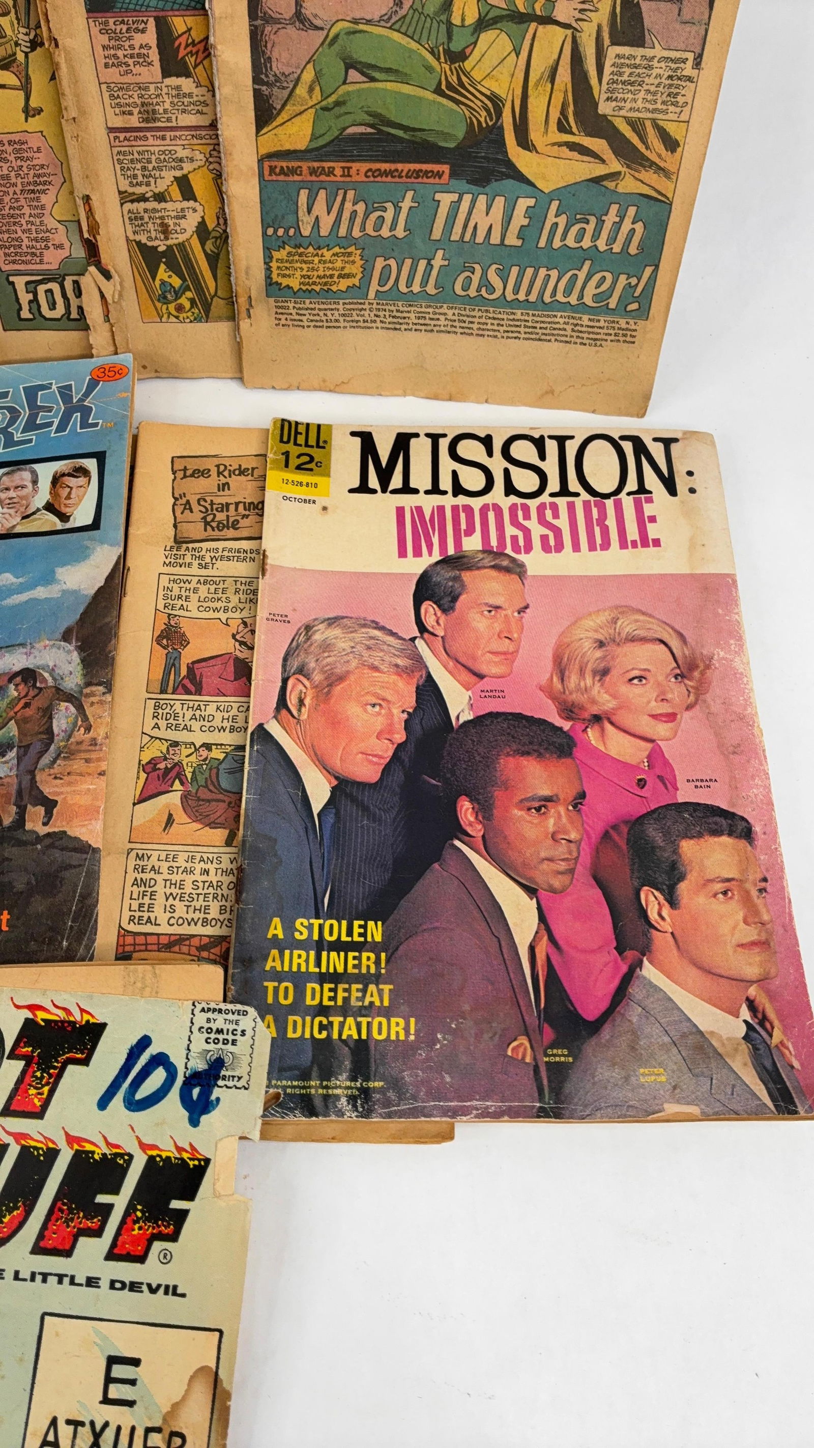 16 1970th Marvel comic books - 5