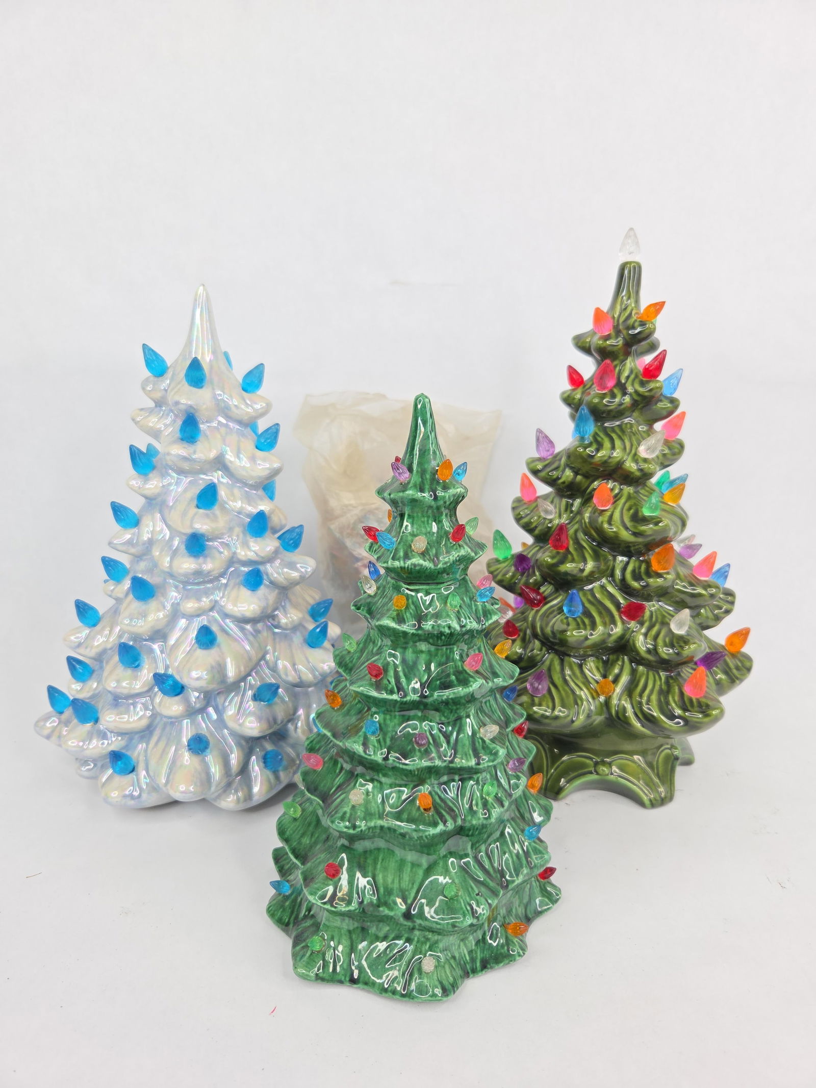 3 Ceramic Christmas trees (1 of 5)