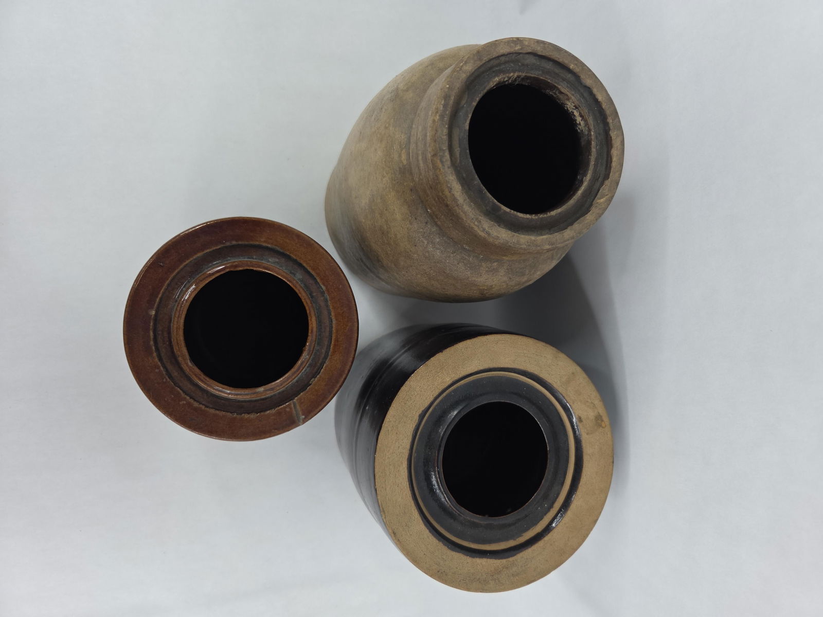 3 Stoneware canning crocks - 2